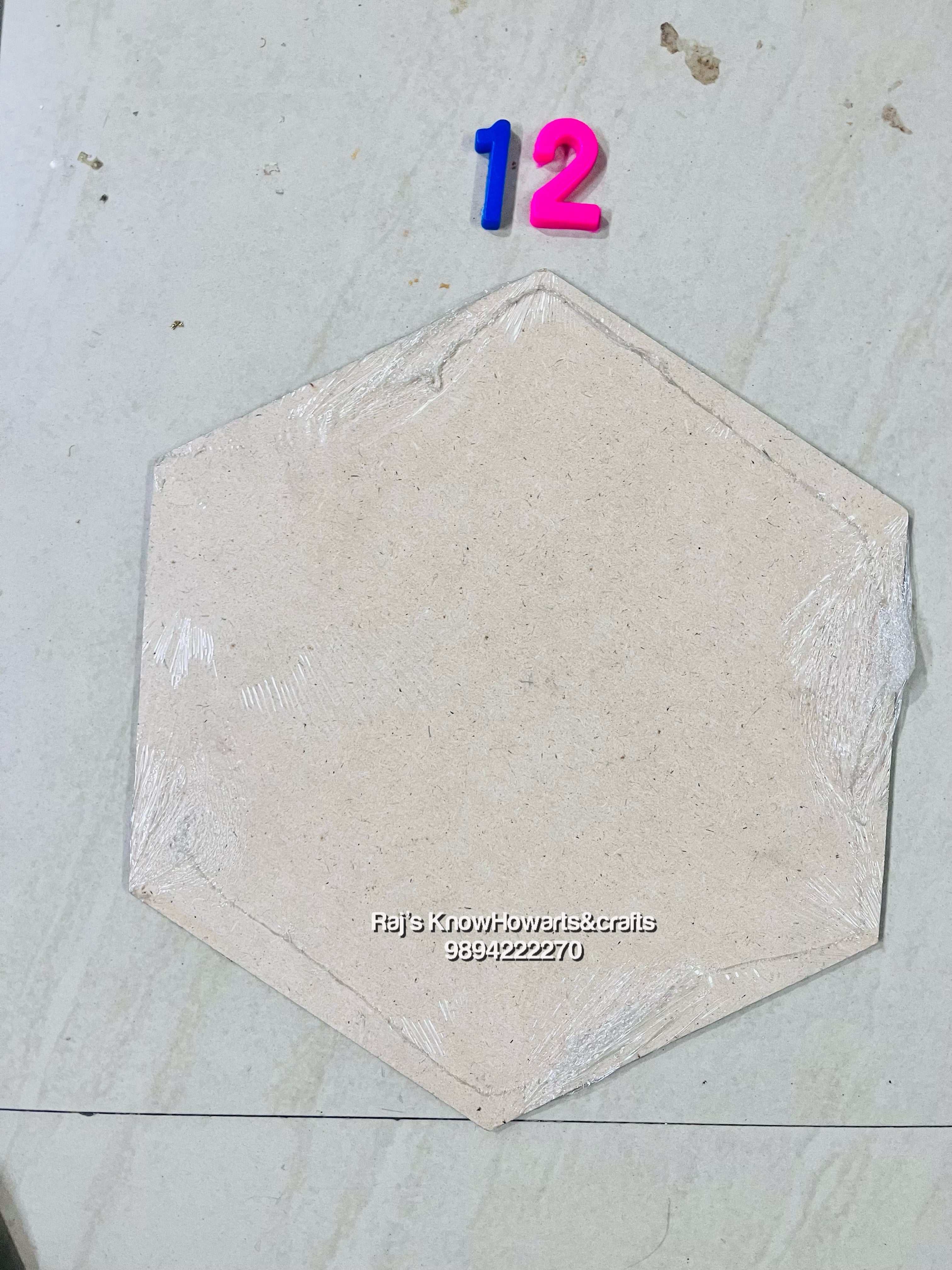 MDF Hexagon 12 inch