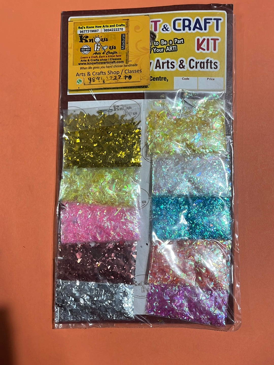 Multicolor flakes 12 in 1 for resin art