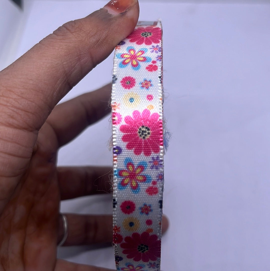 Satin flower  ribbon