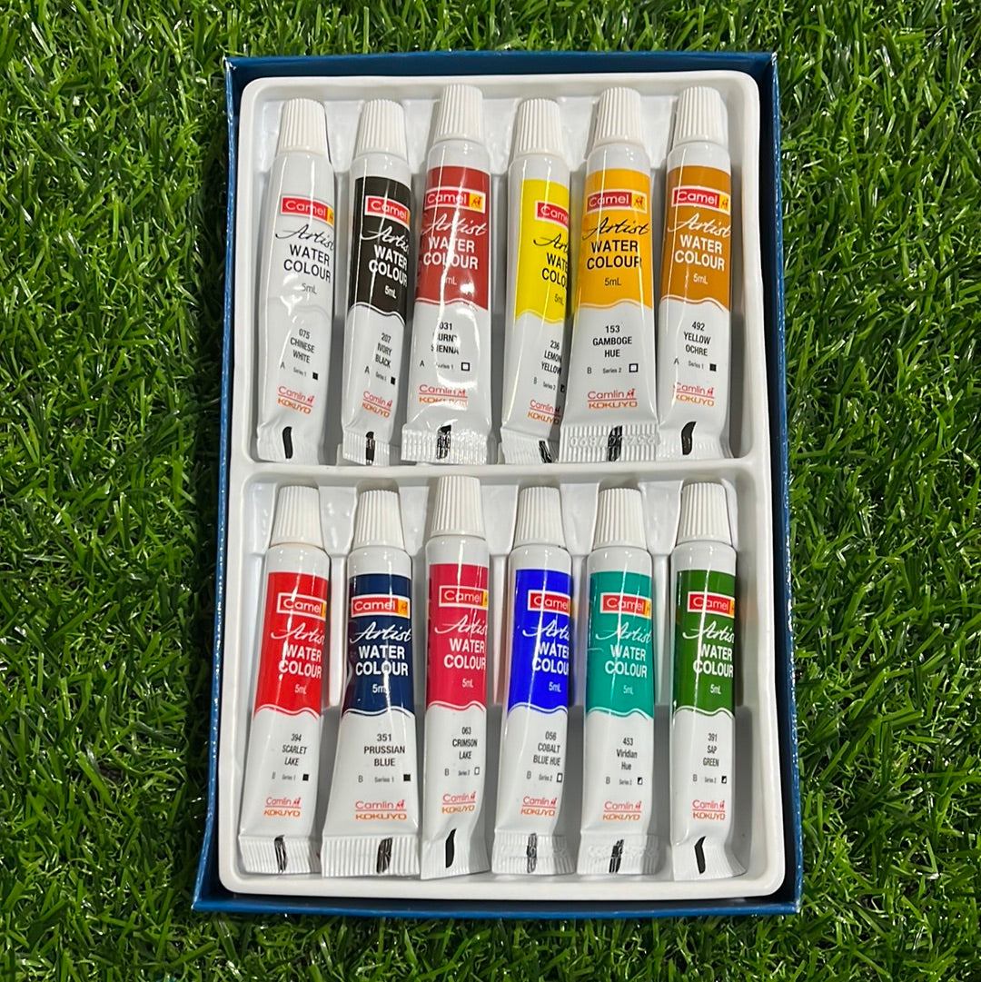 Camlin Artist water colour tubes  12  shades