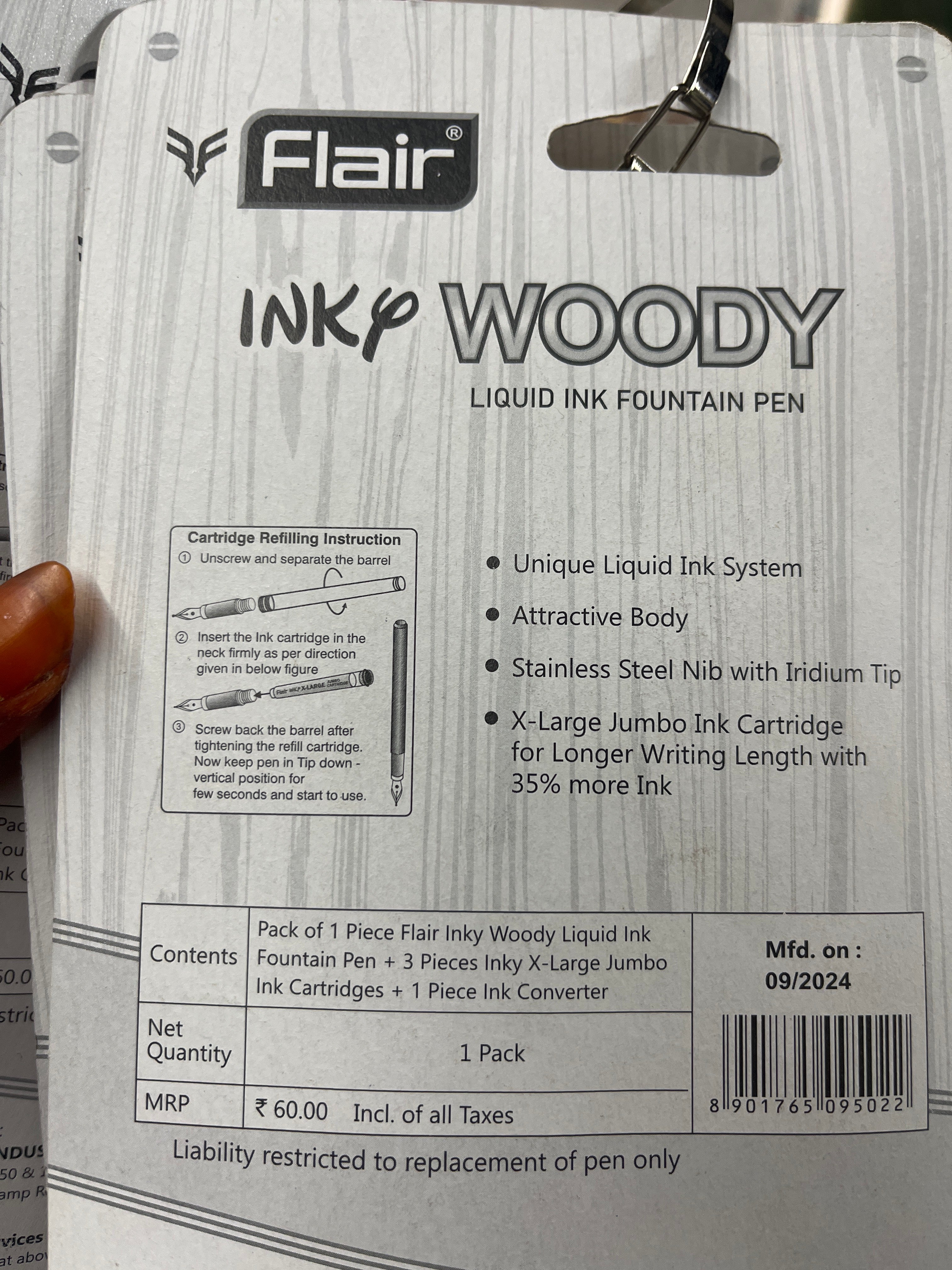 FLAIR INKY FOUNT WOODY - 1 pc