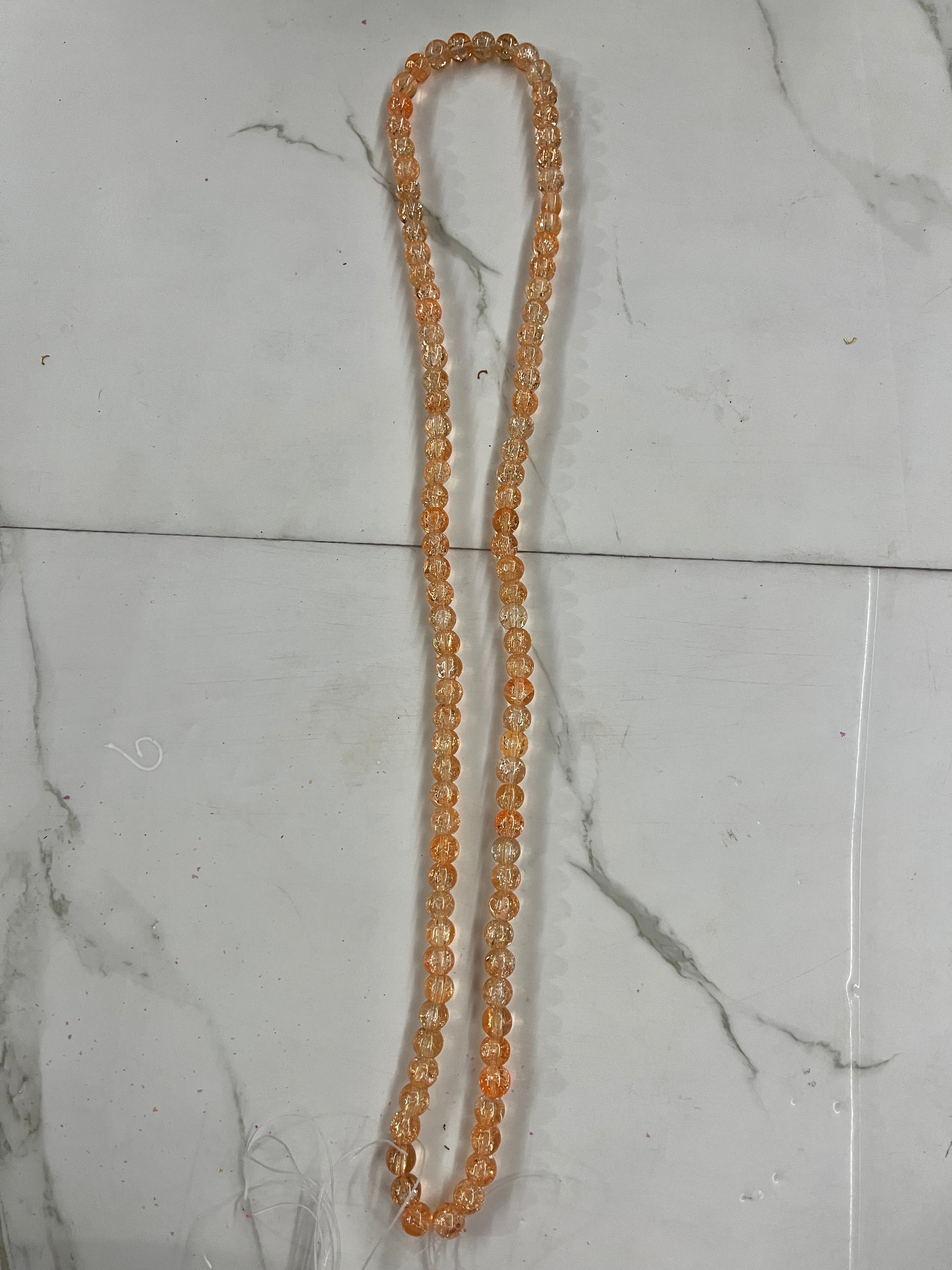 Crackle beads one line-11