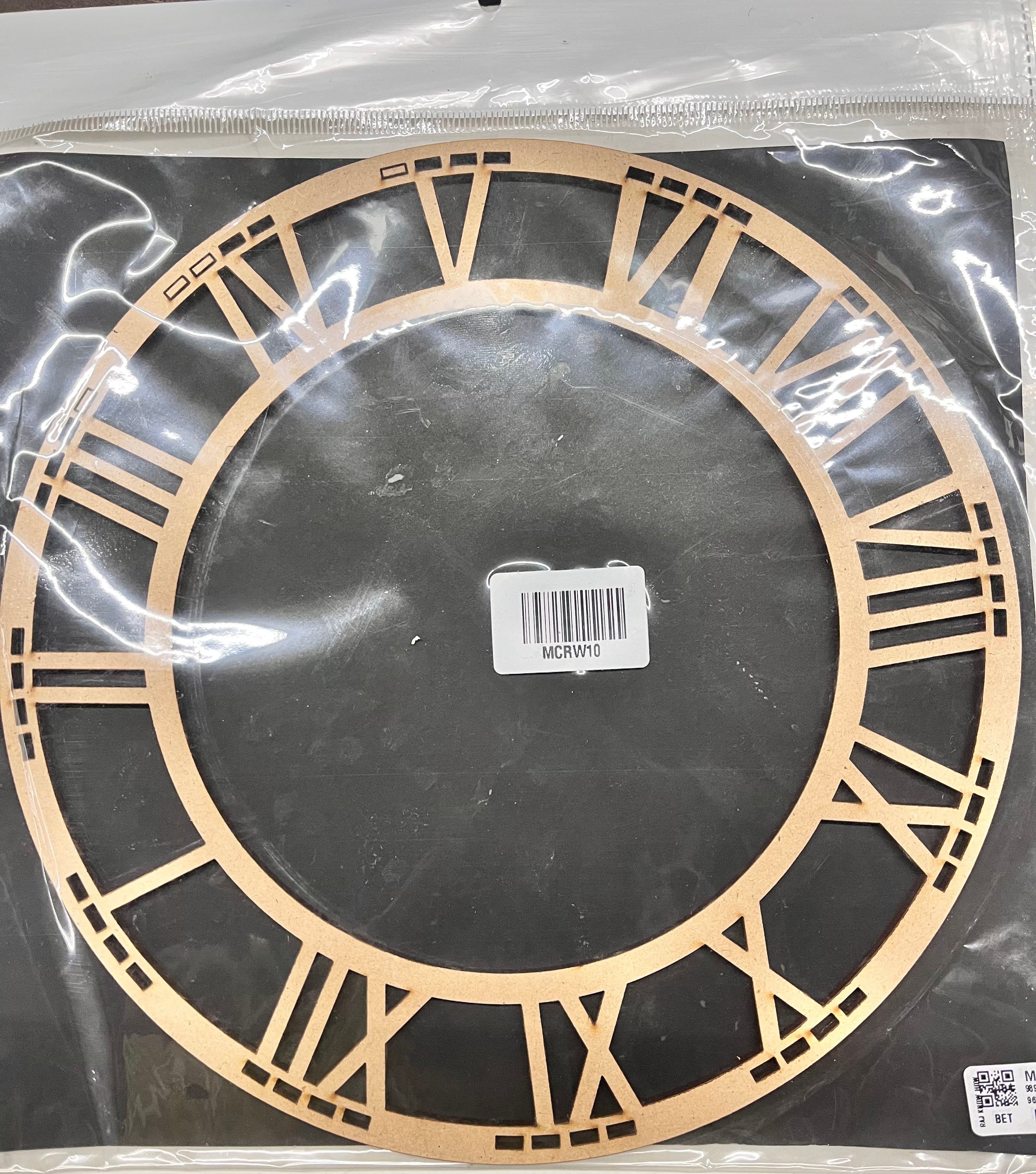 Wooden mdf clock roman 10inch