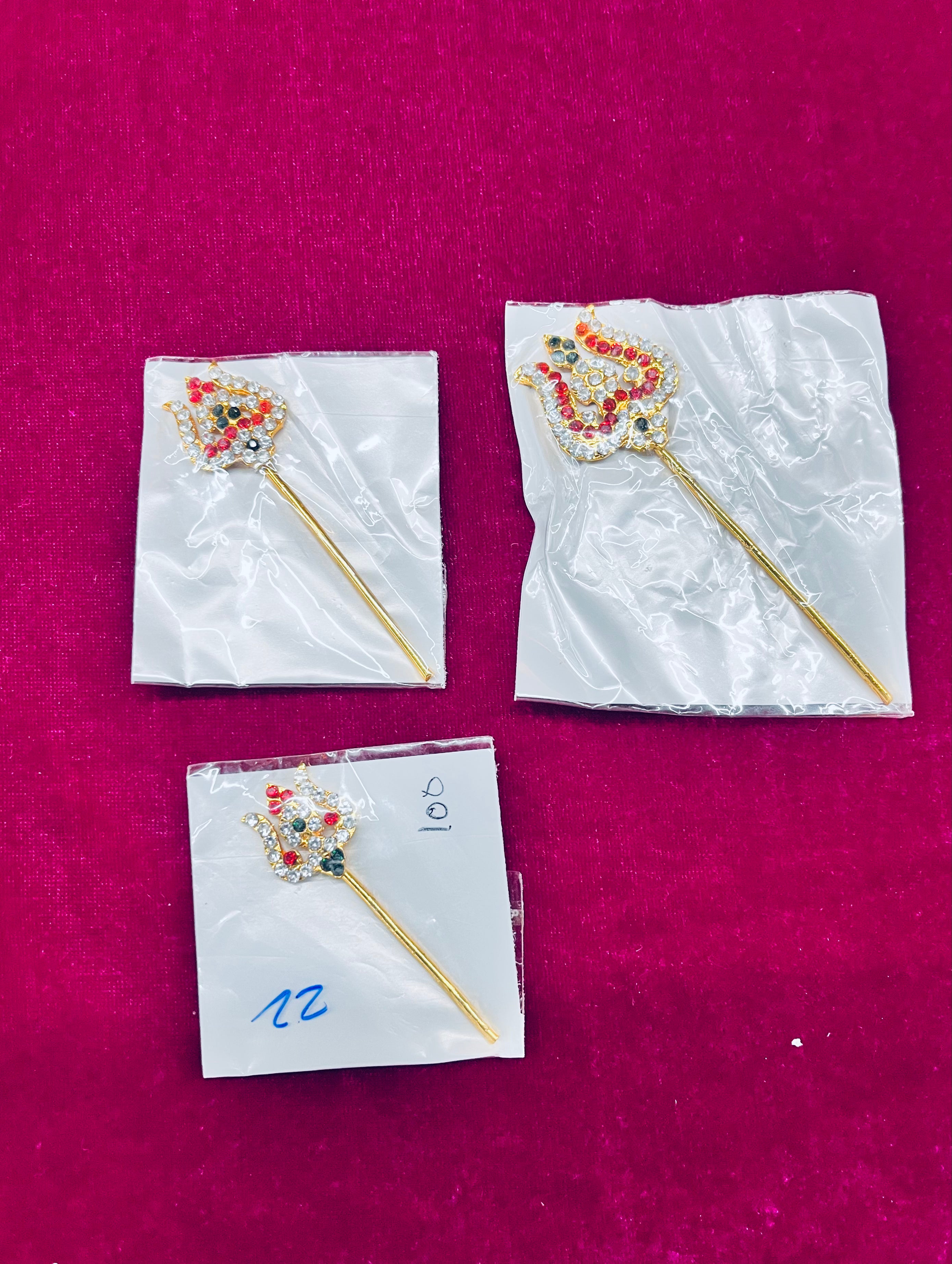 Trishul stone Goddoss jewelry different size-1piece pack
