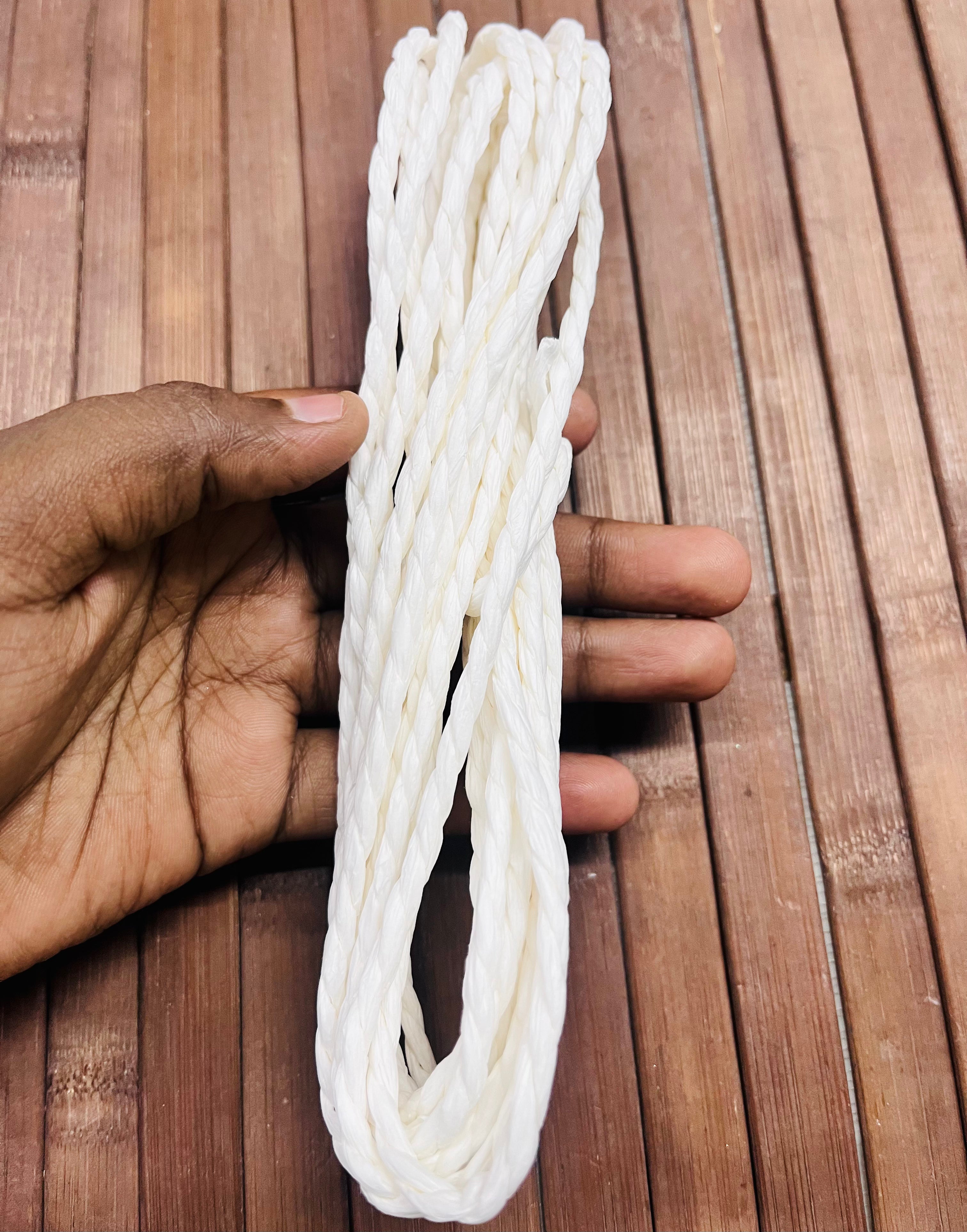 Paper Safety Rope Paper rope white-5meter 2piece β KnowHowArtCraft