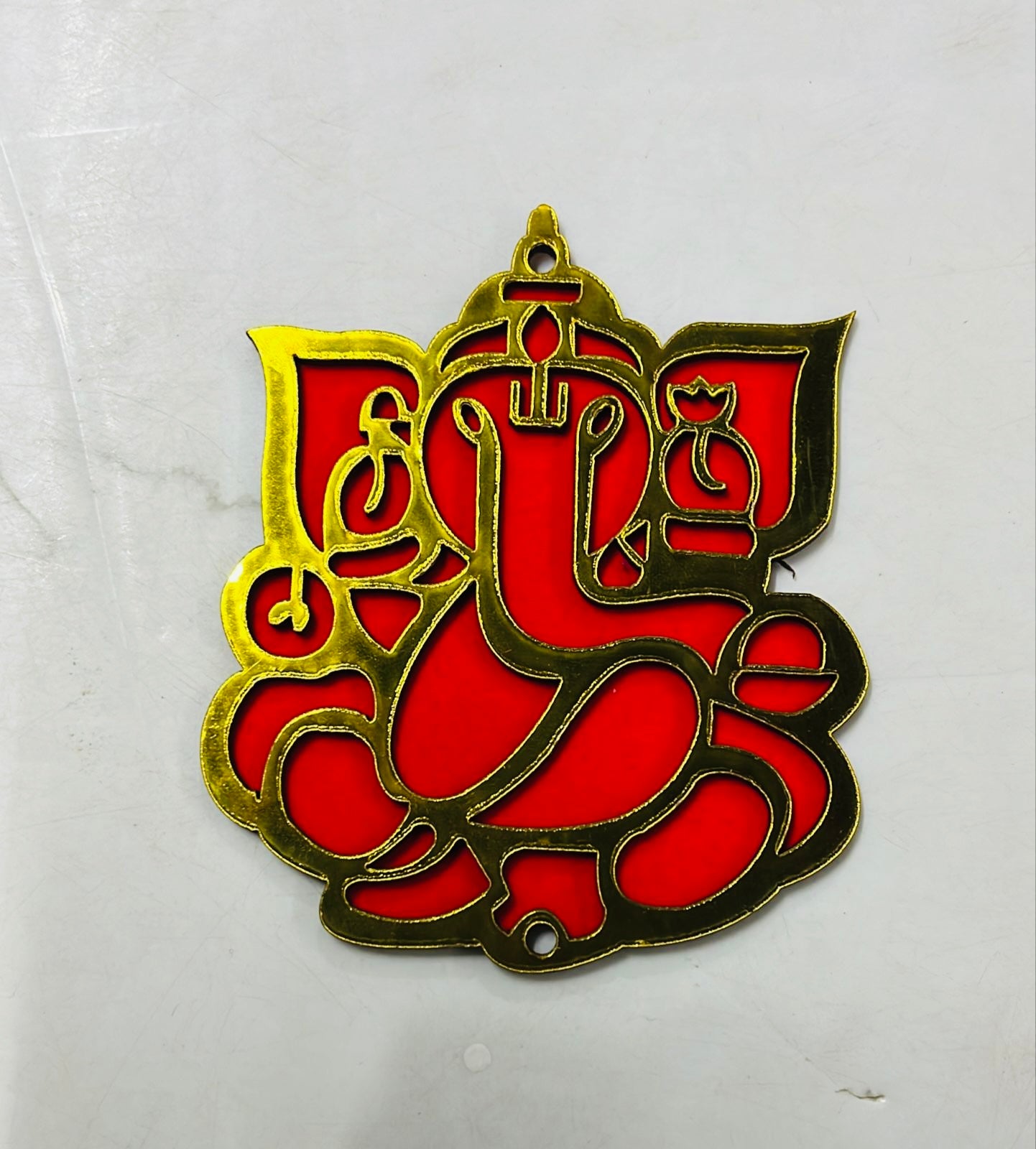 Vinayagar velvet Wooden cutout 4inch-4piece pack