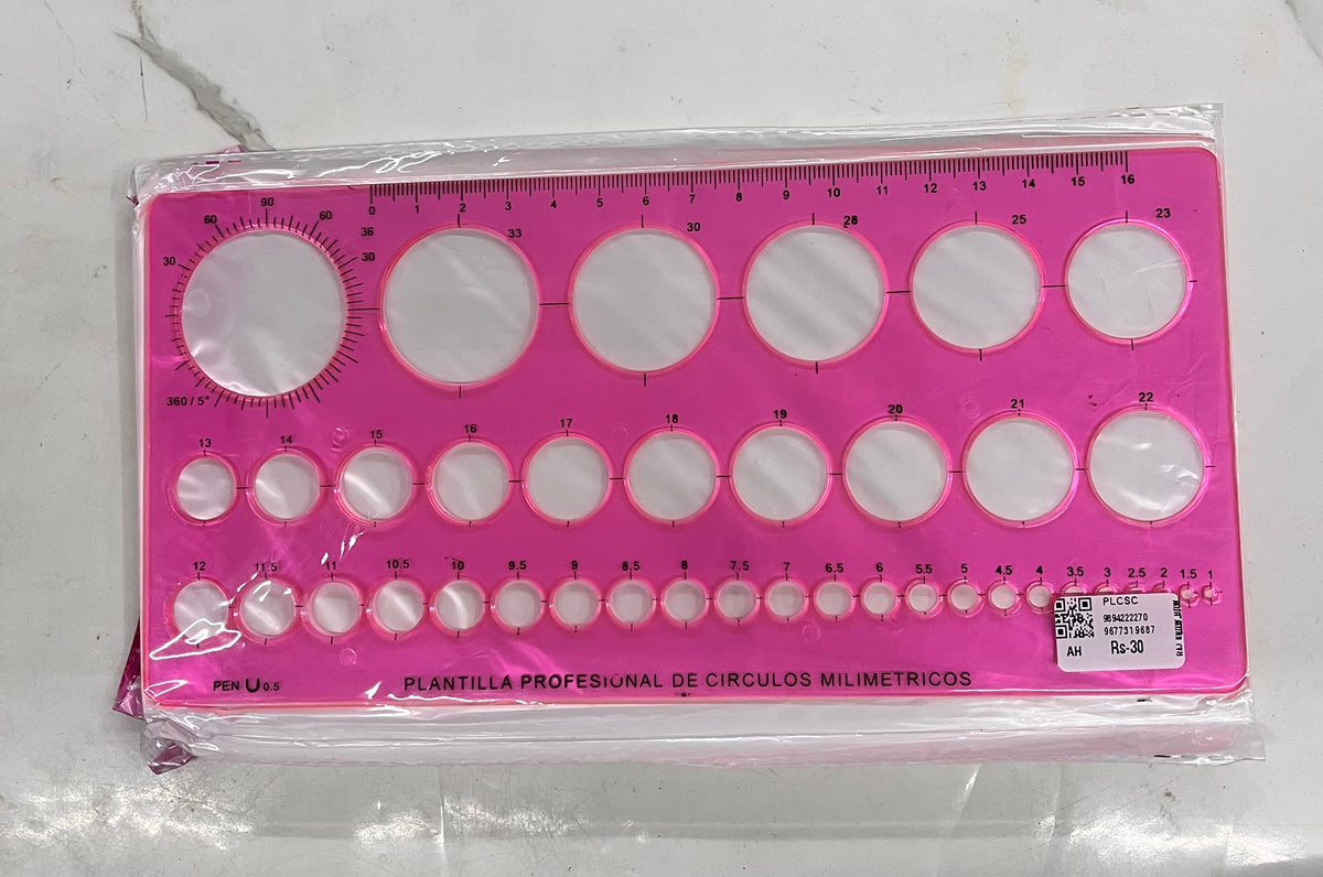 Plantilla circle scale -1piece /PLCSC – KnowHowArtCraft