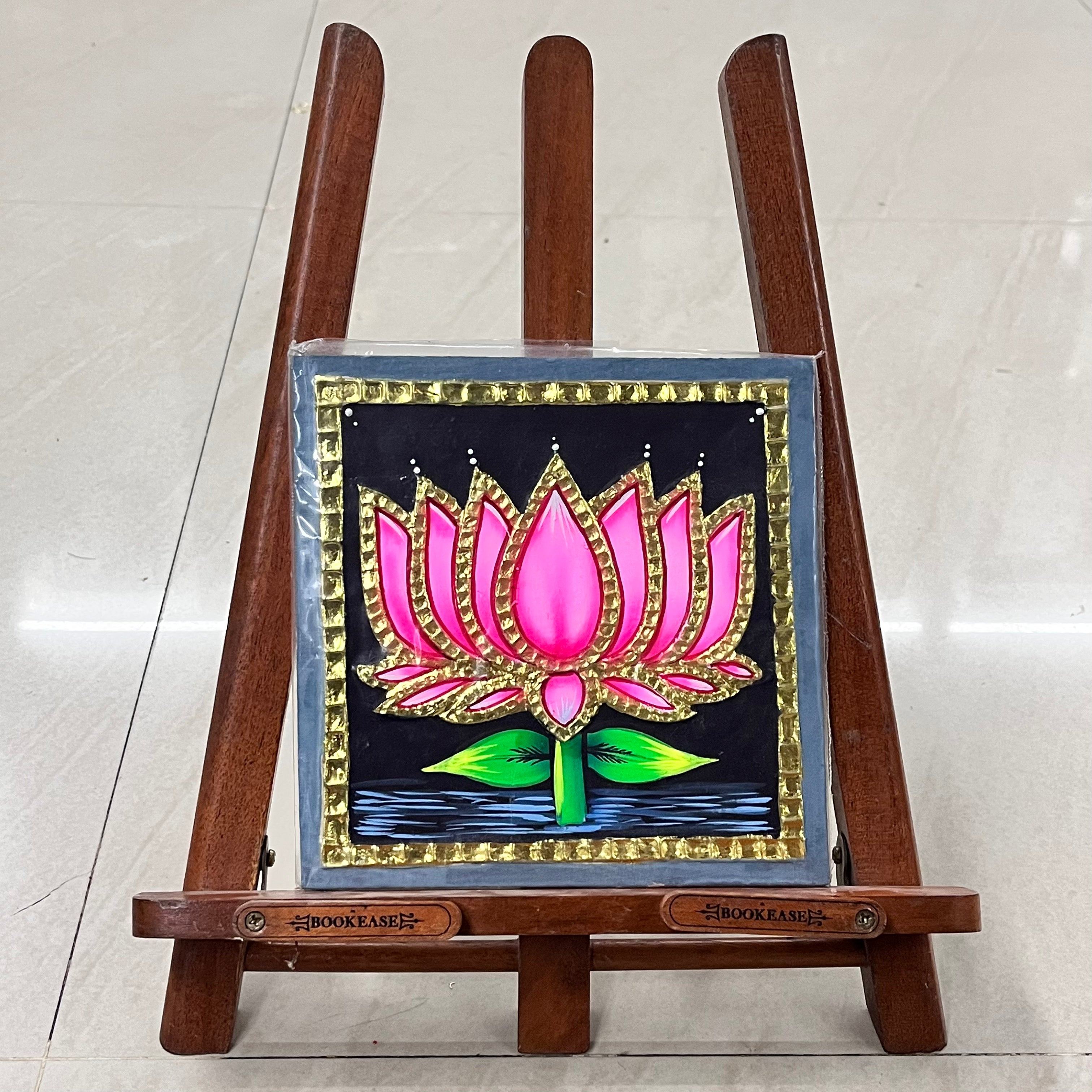 Lotus Tanjore painting 6x6 15days delivery form payment date-1pack