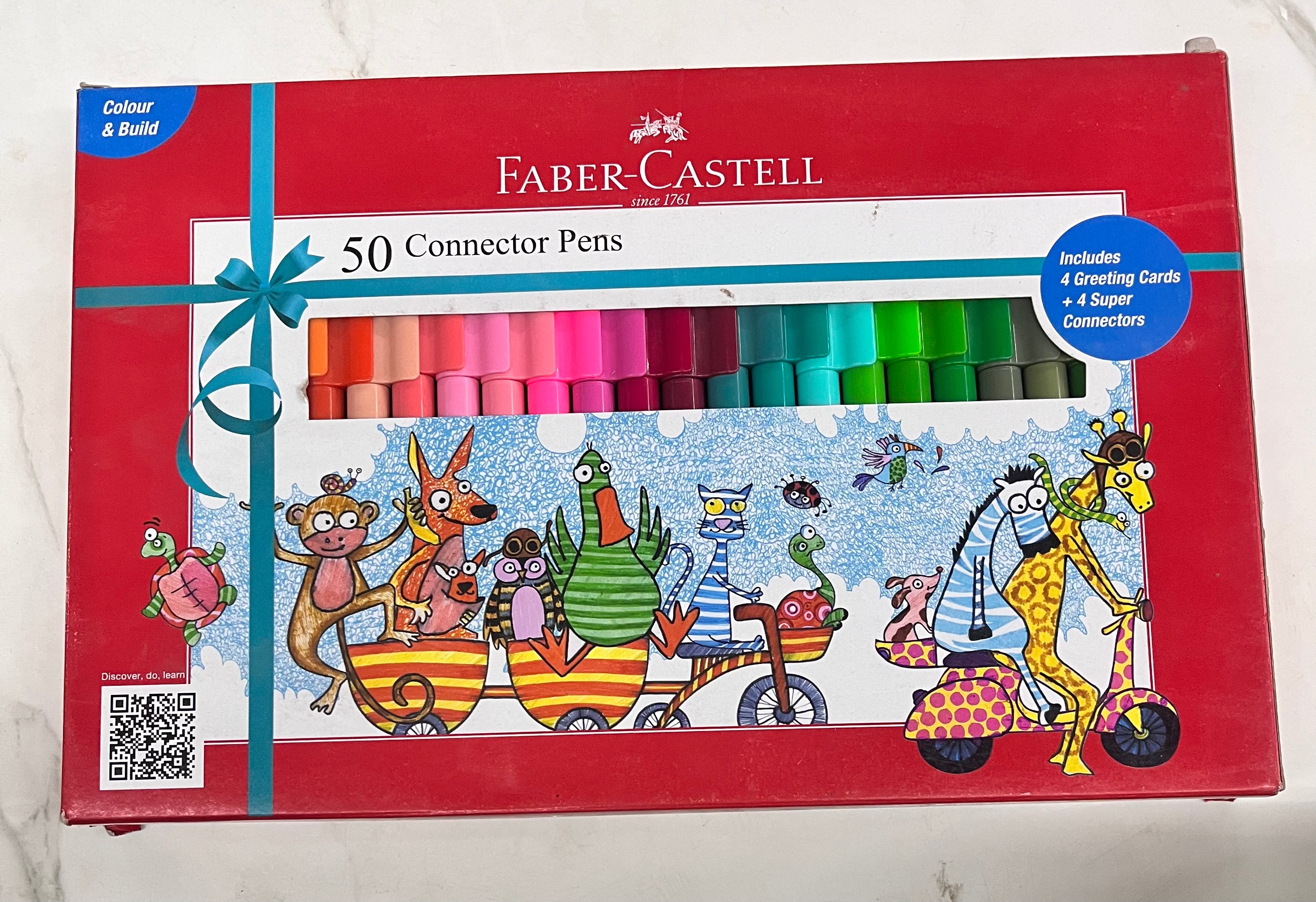 Faber castell connector pens -1pack different 3 shades