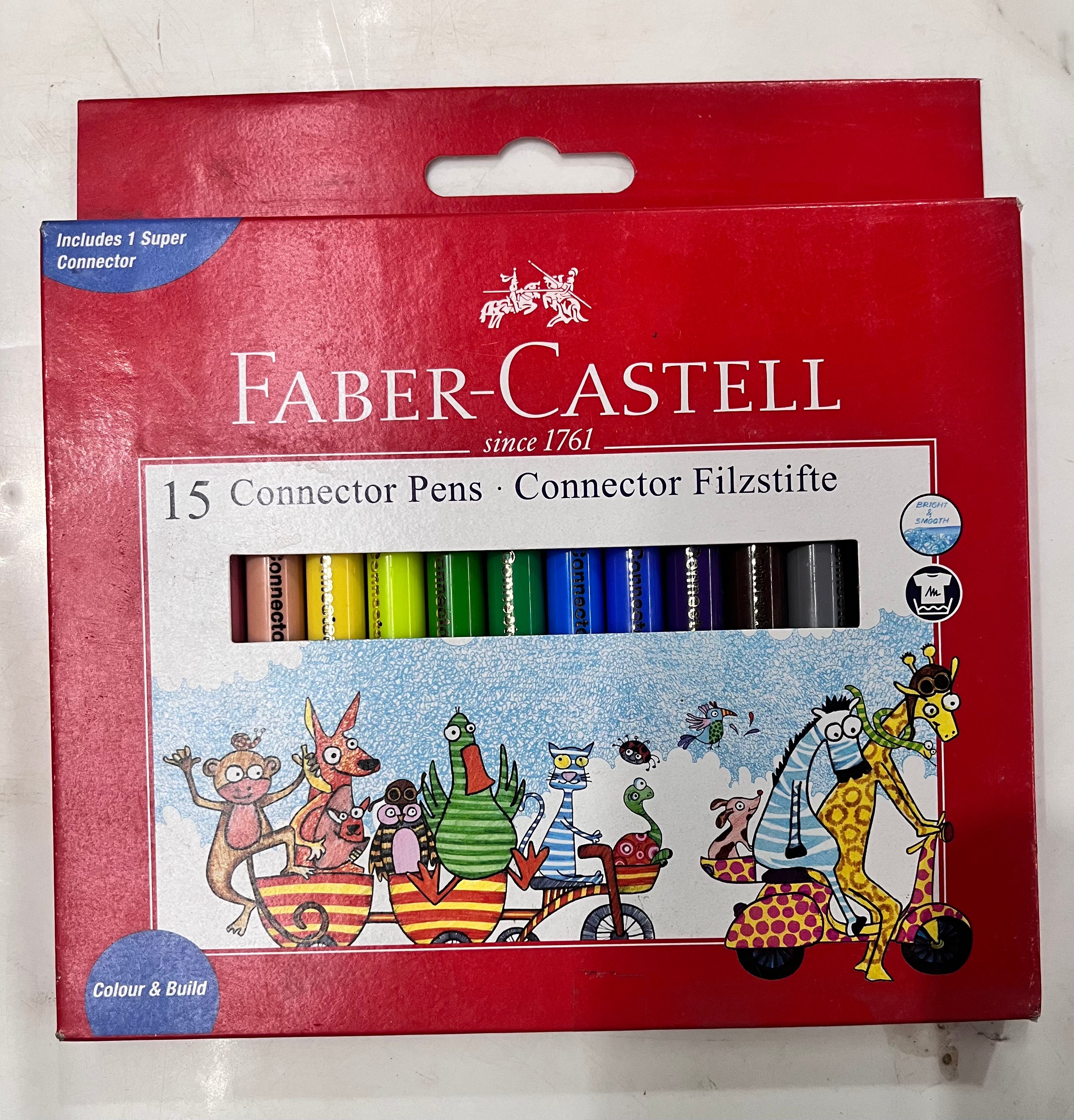 Faber castell connector pens -1pack different 3 shades