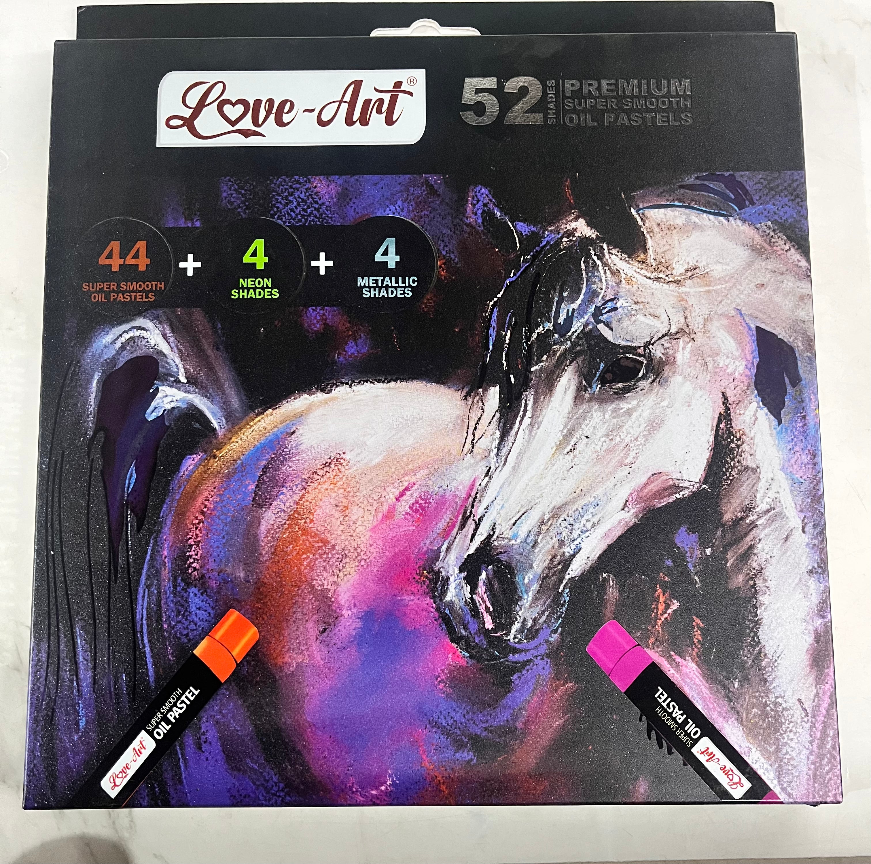 Love art artline premium super smooth oil pastels-52shades
