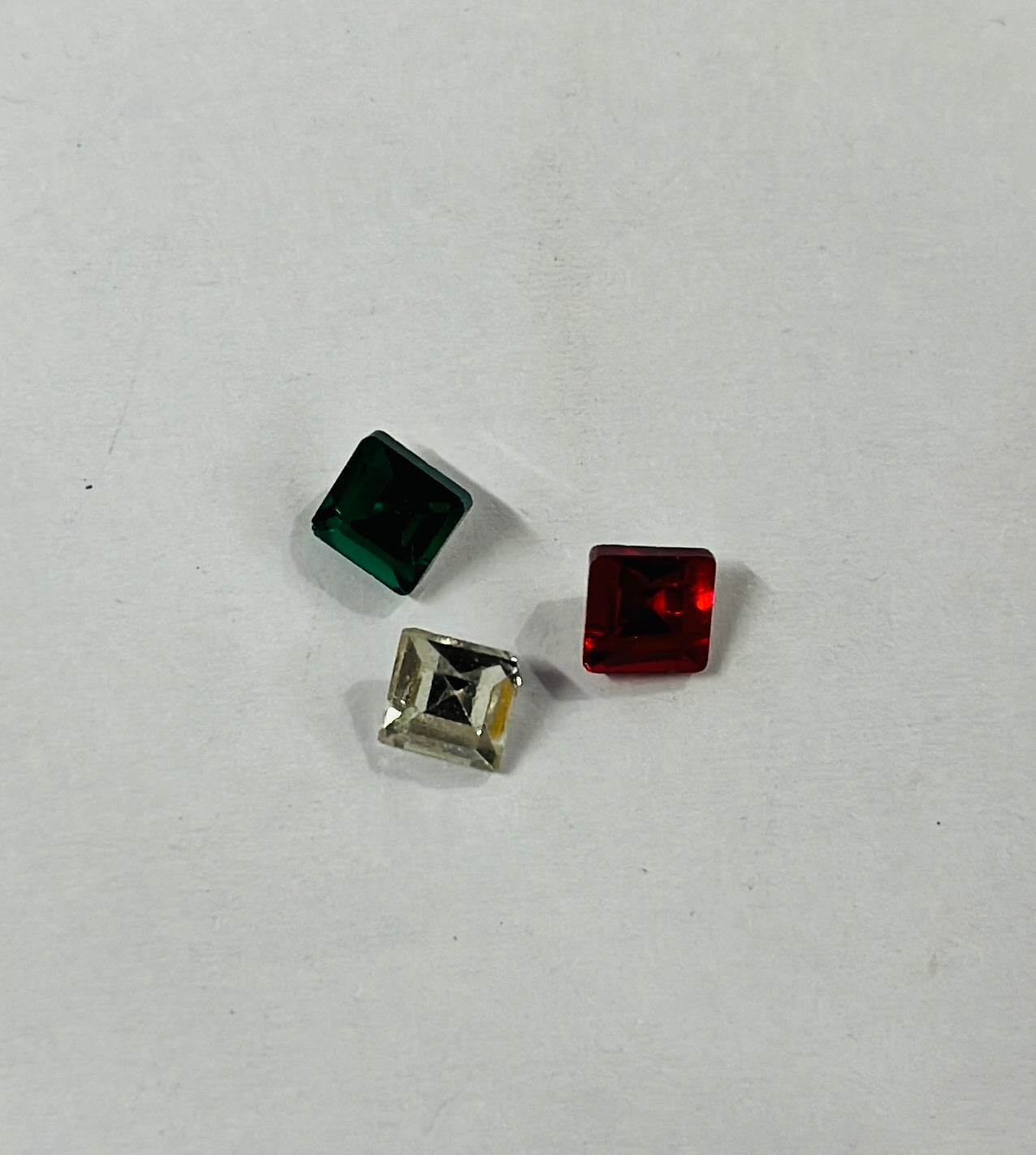 6x6 AD square Tanjore painting American diamond stone-12stones 1pack/3vibrant colours