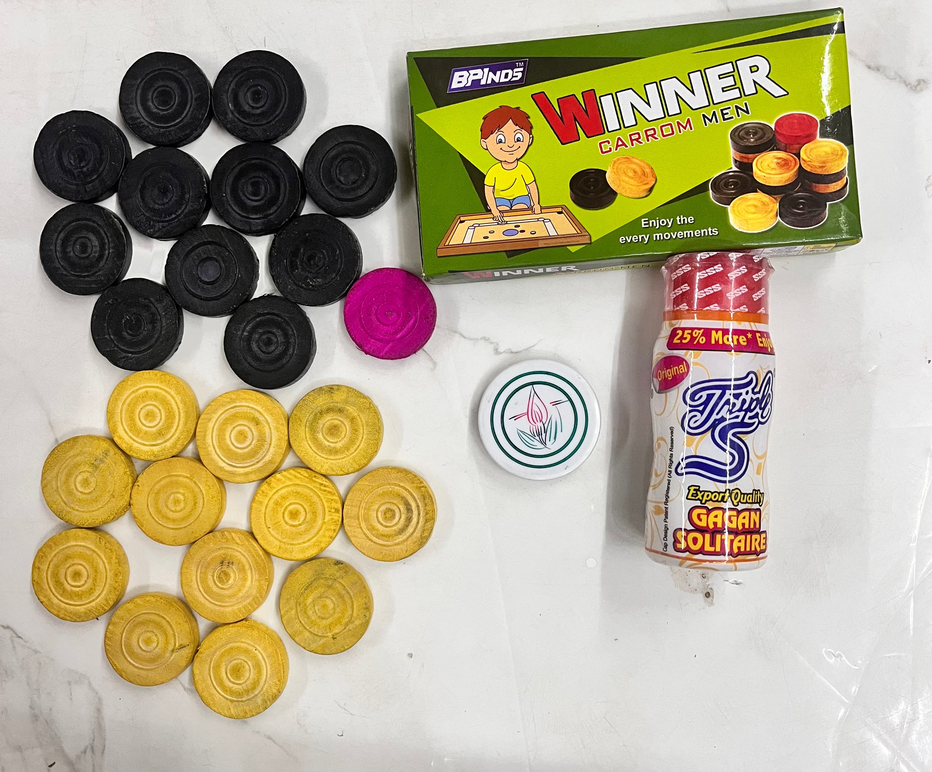 Carrom coin kit-1pack