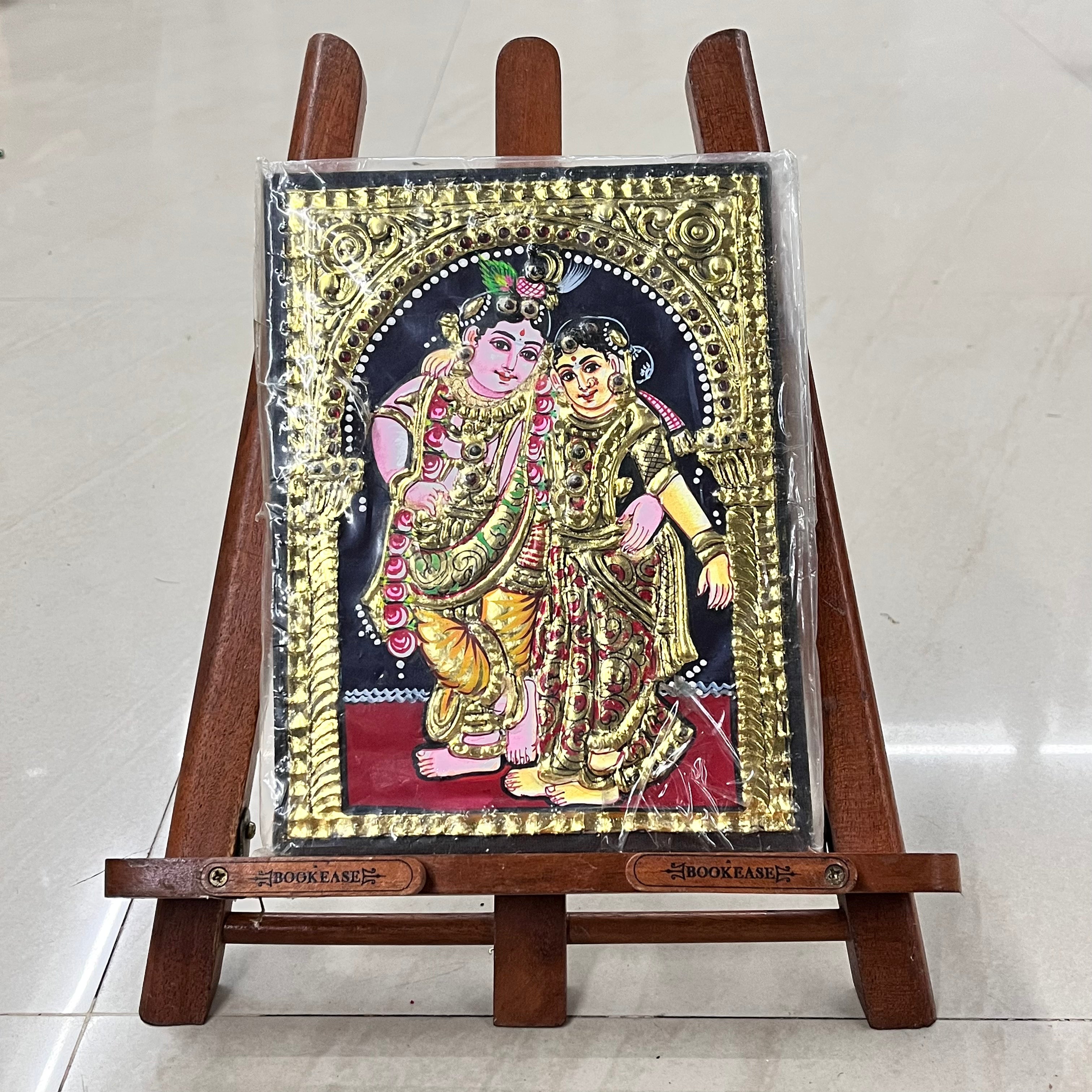 Standing Radhakrishnan Tanjore painting 8x6 (15days delivery form payment date)-1pack