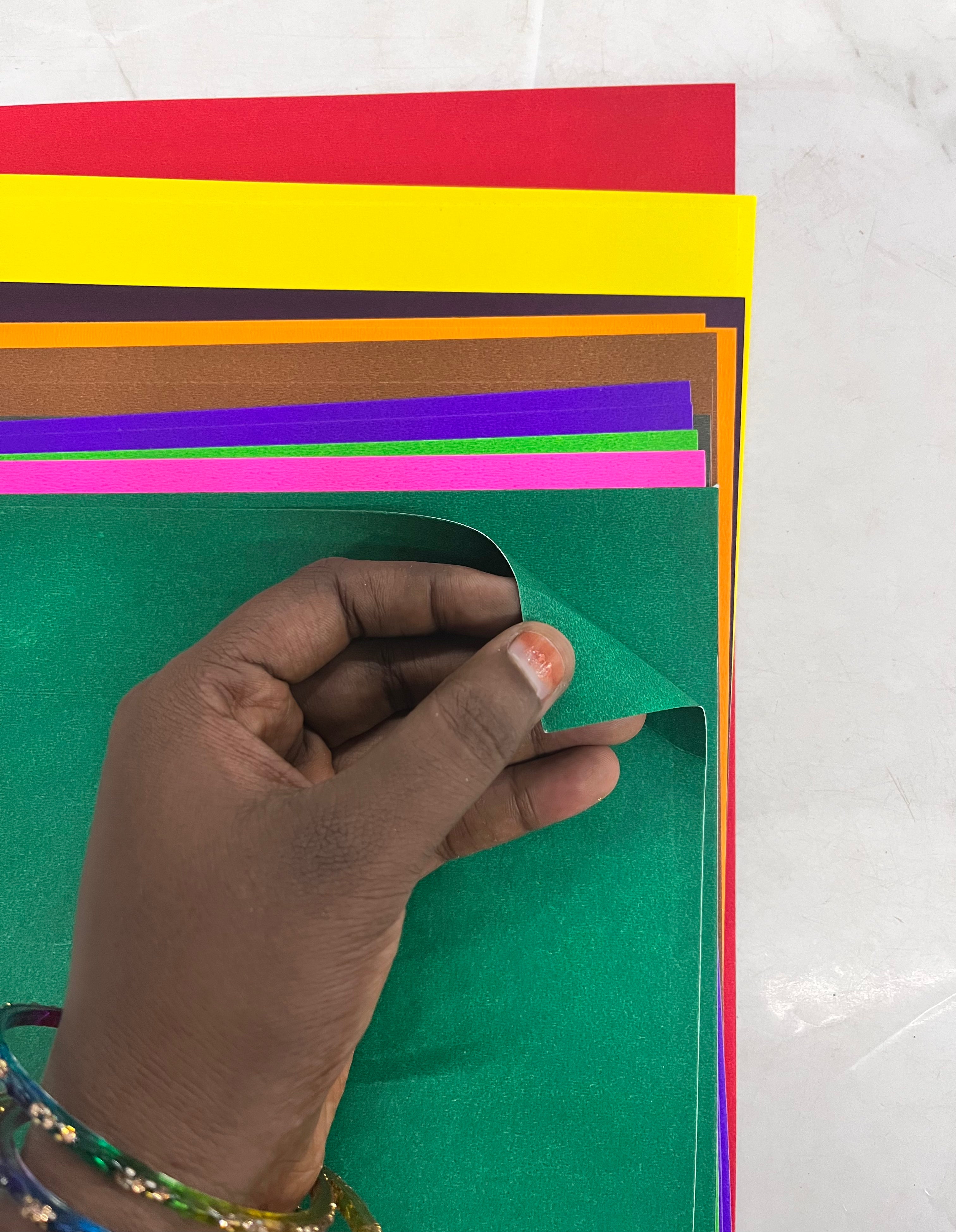 A4 plain card stock paper assorted colours 20sheets-A4CSP