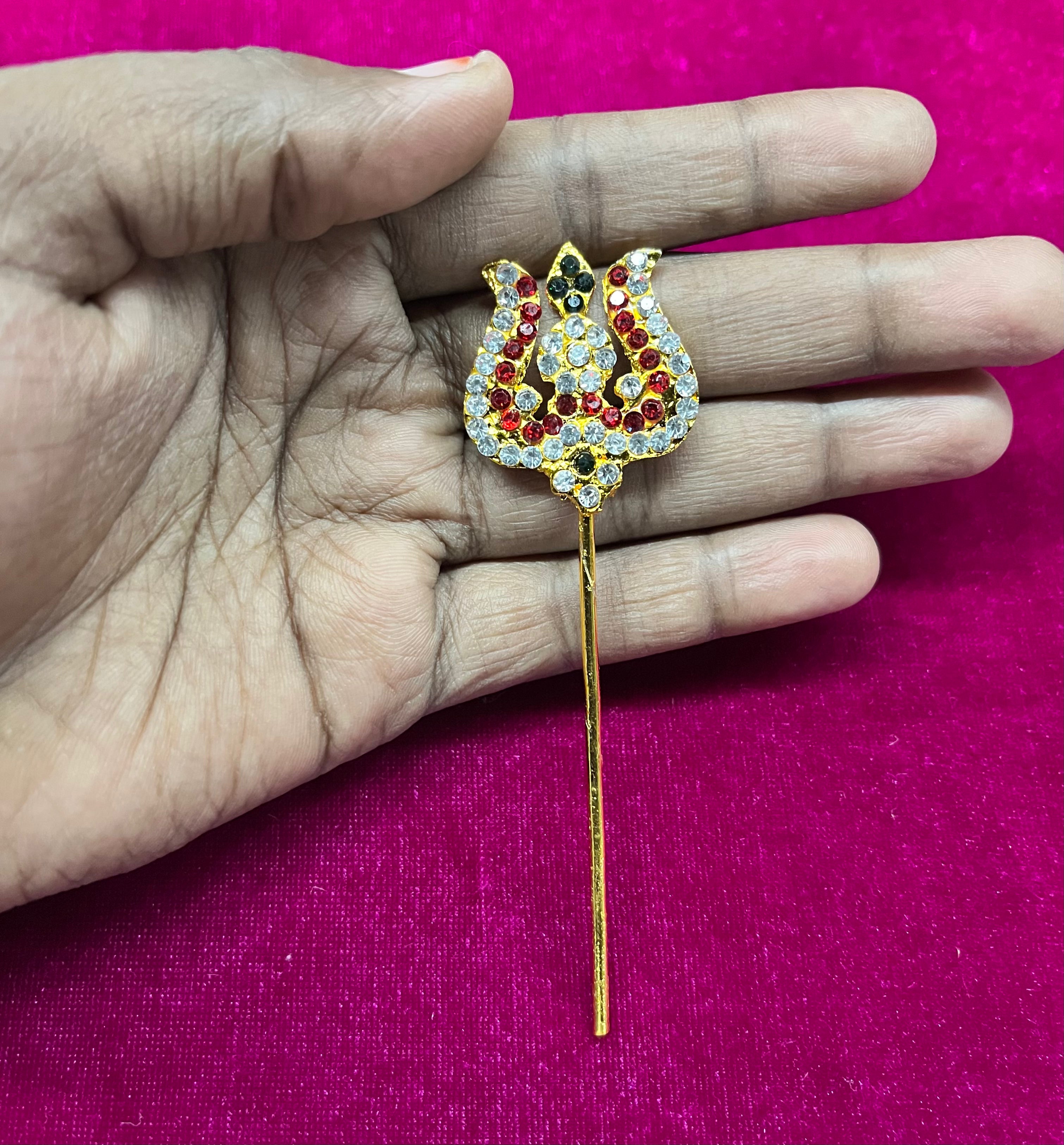 Trishul stone Goddoss jewelry different size-1piece pack