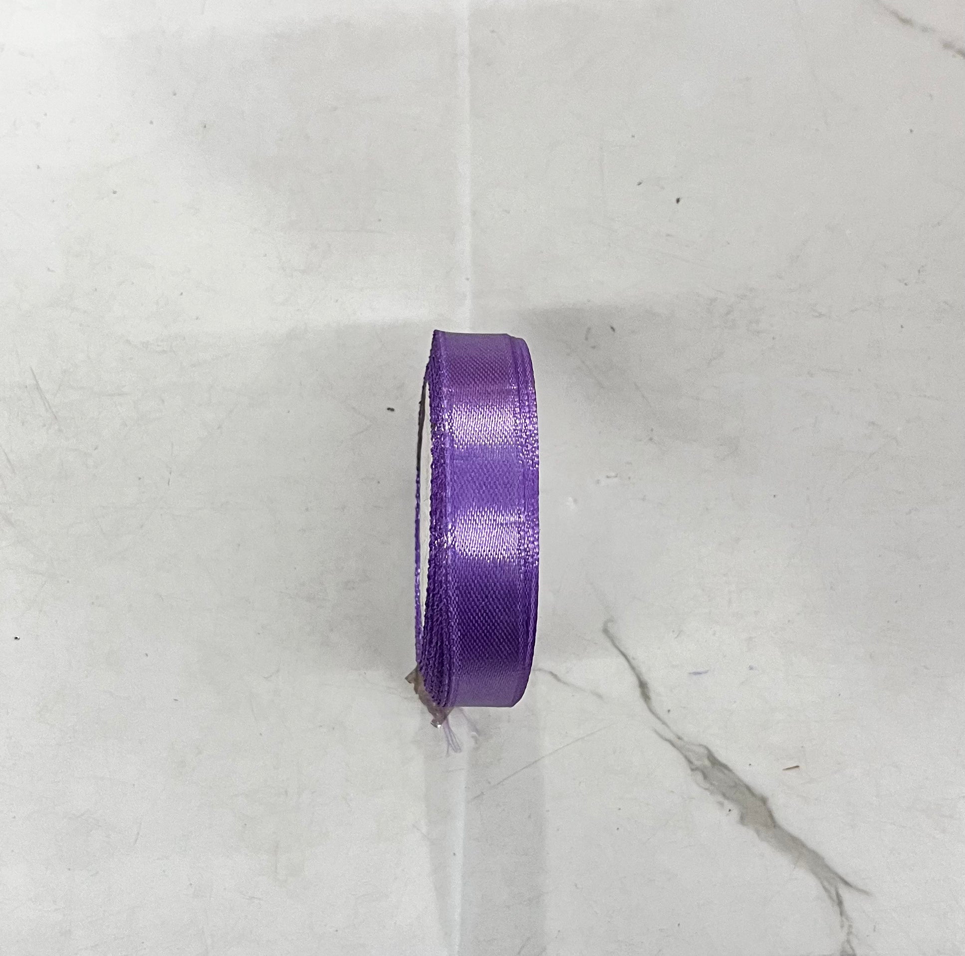 Satin ribbon -half inch 10 metres assorted colours 10pc roll
