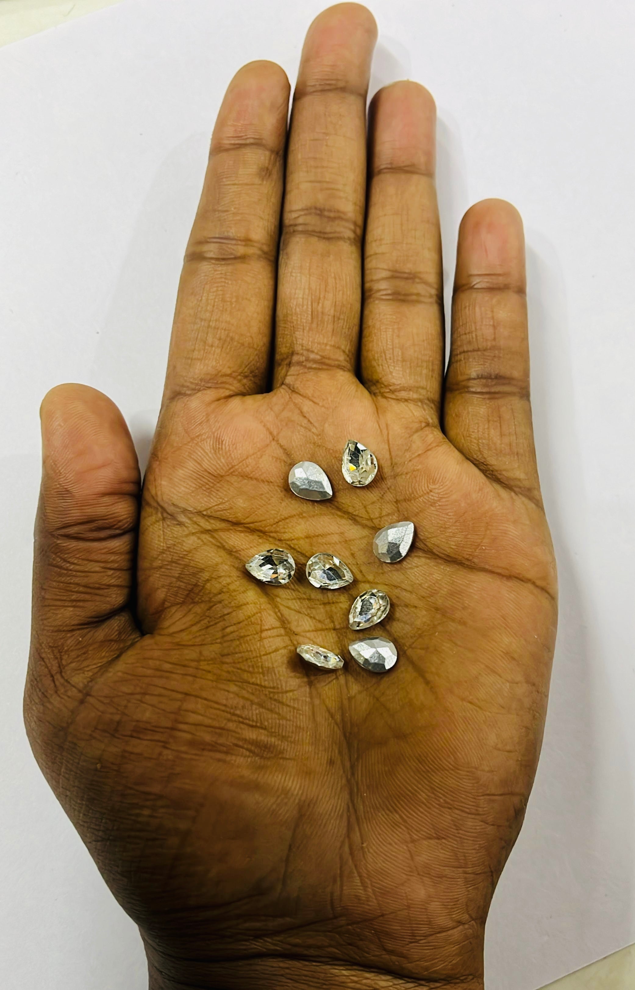 8x6 AD thilakam Tanjore painting American diamond stones-8stones 1pack /3vibrant colours