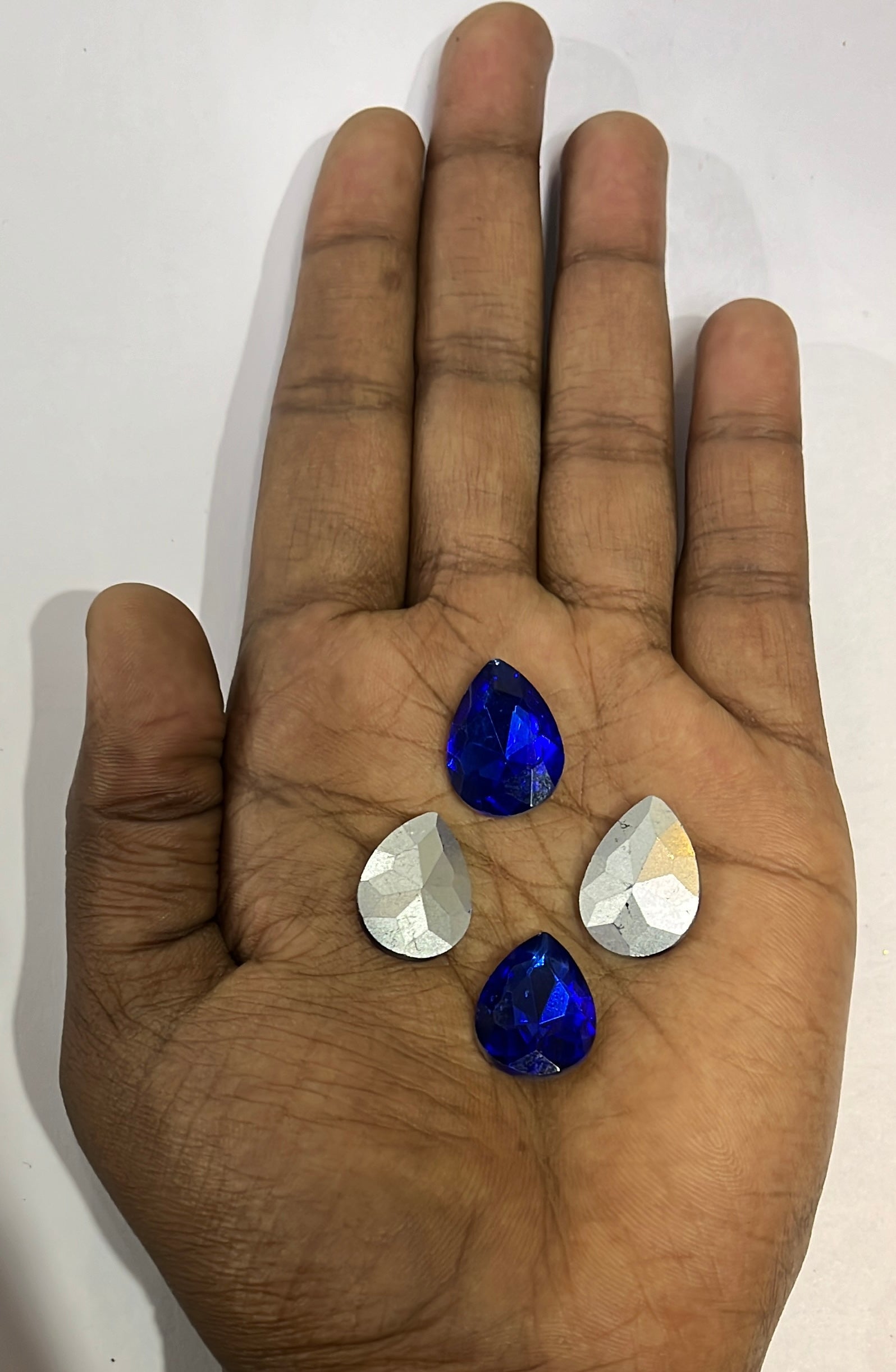 13x18 AD Thilakam  Tanjore painting American diamond stones -4stones 1pack-4vibrant colours