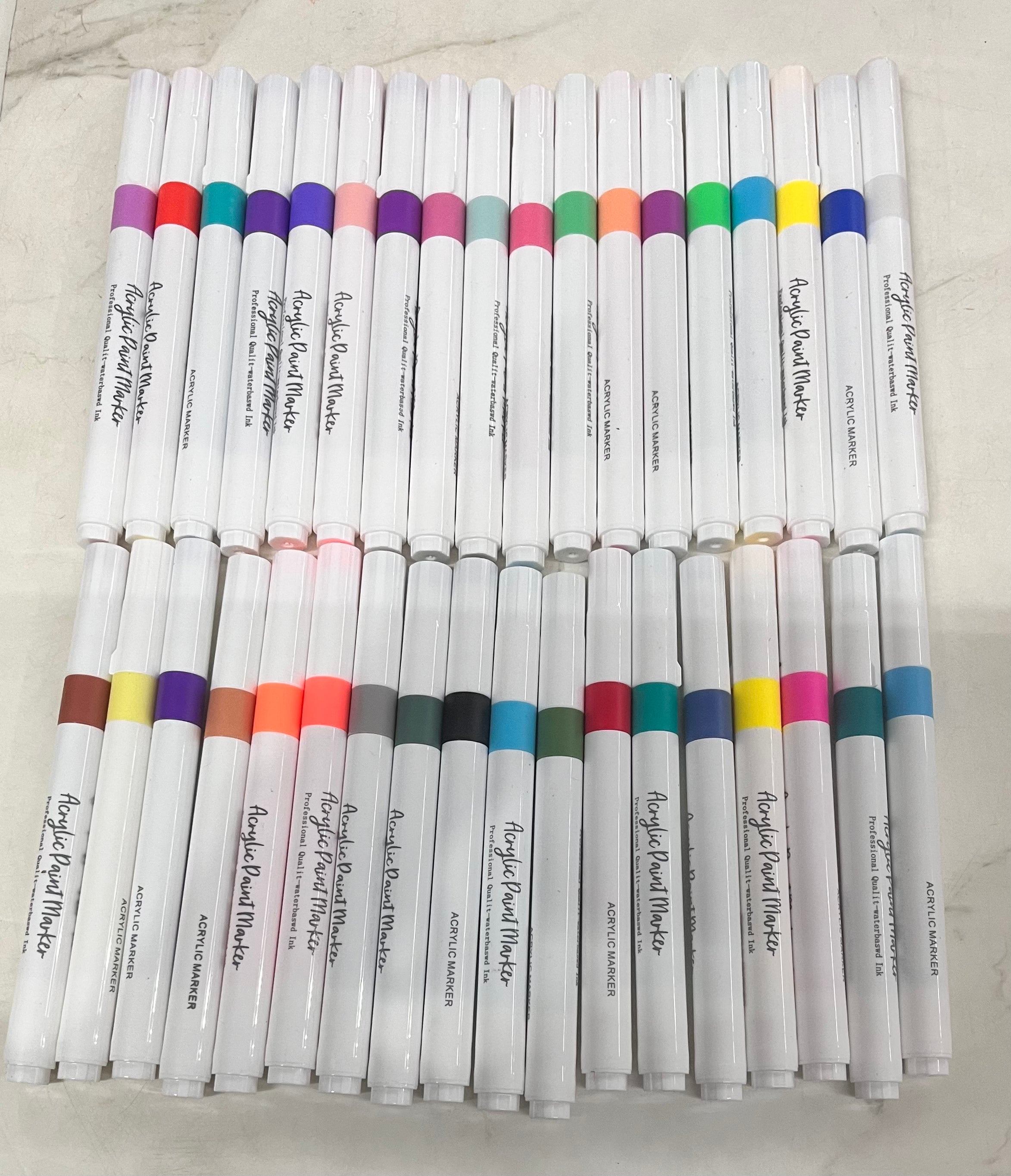 Acrylic paint marker water based vibrant colours 36-120 shades/ 1pack