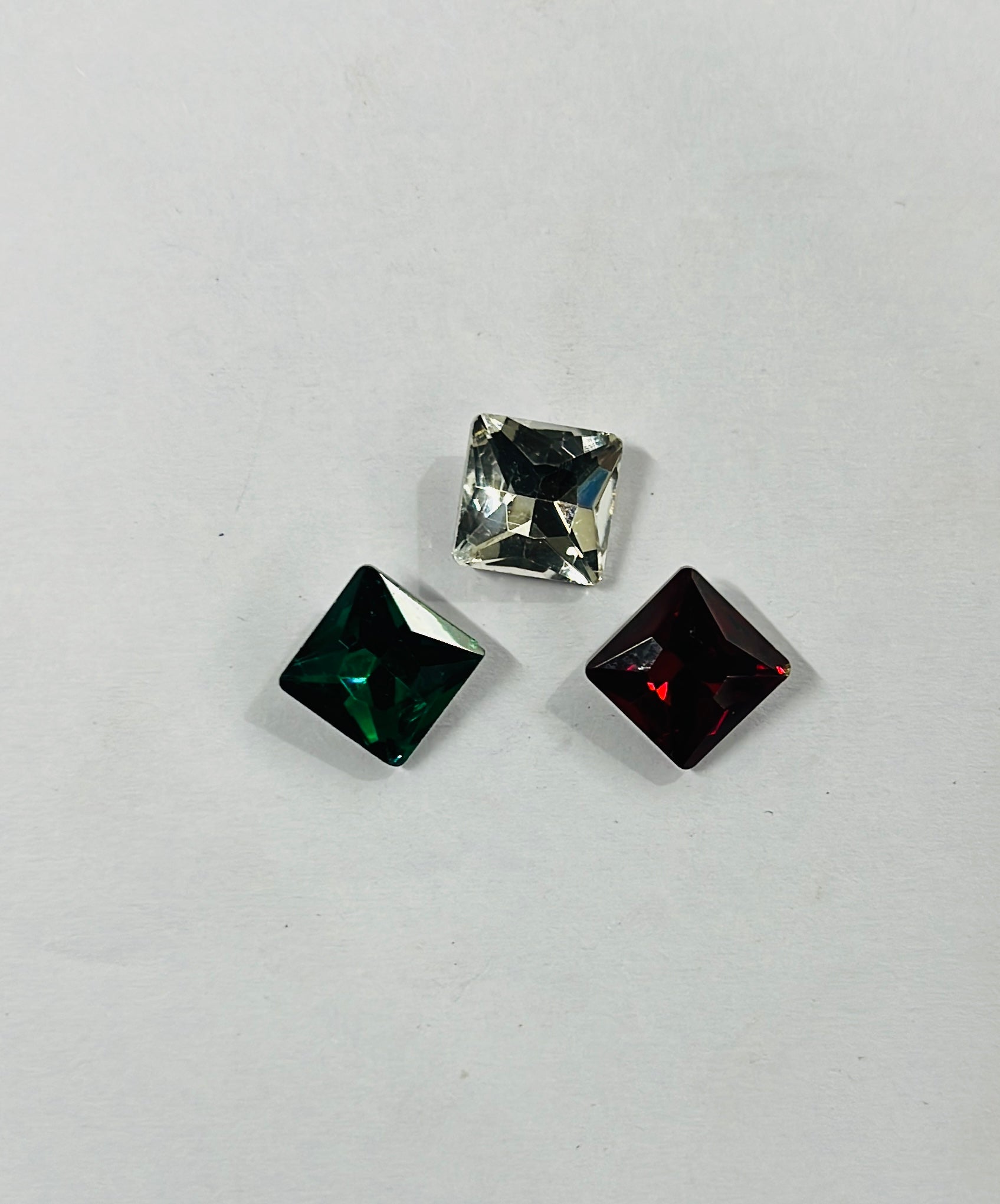 10x10-AD square Tanjore painting American diamond stone-6stones 1pack/3vibrant colours