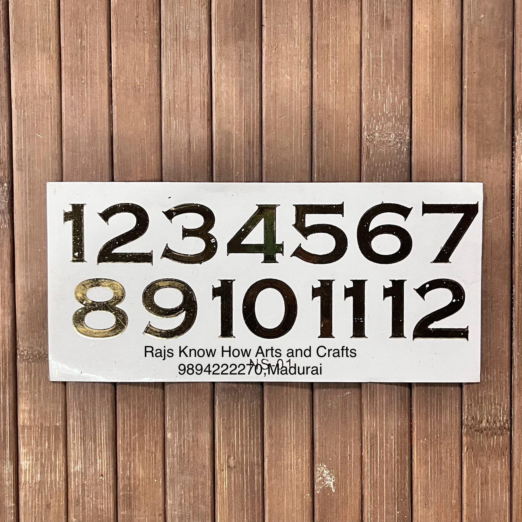 Resin Number Stickers