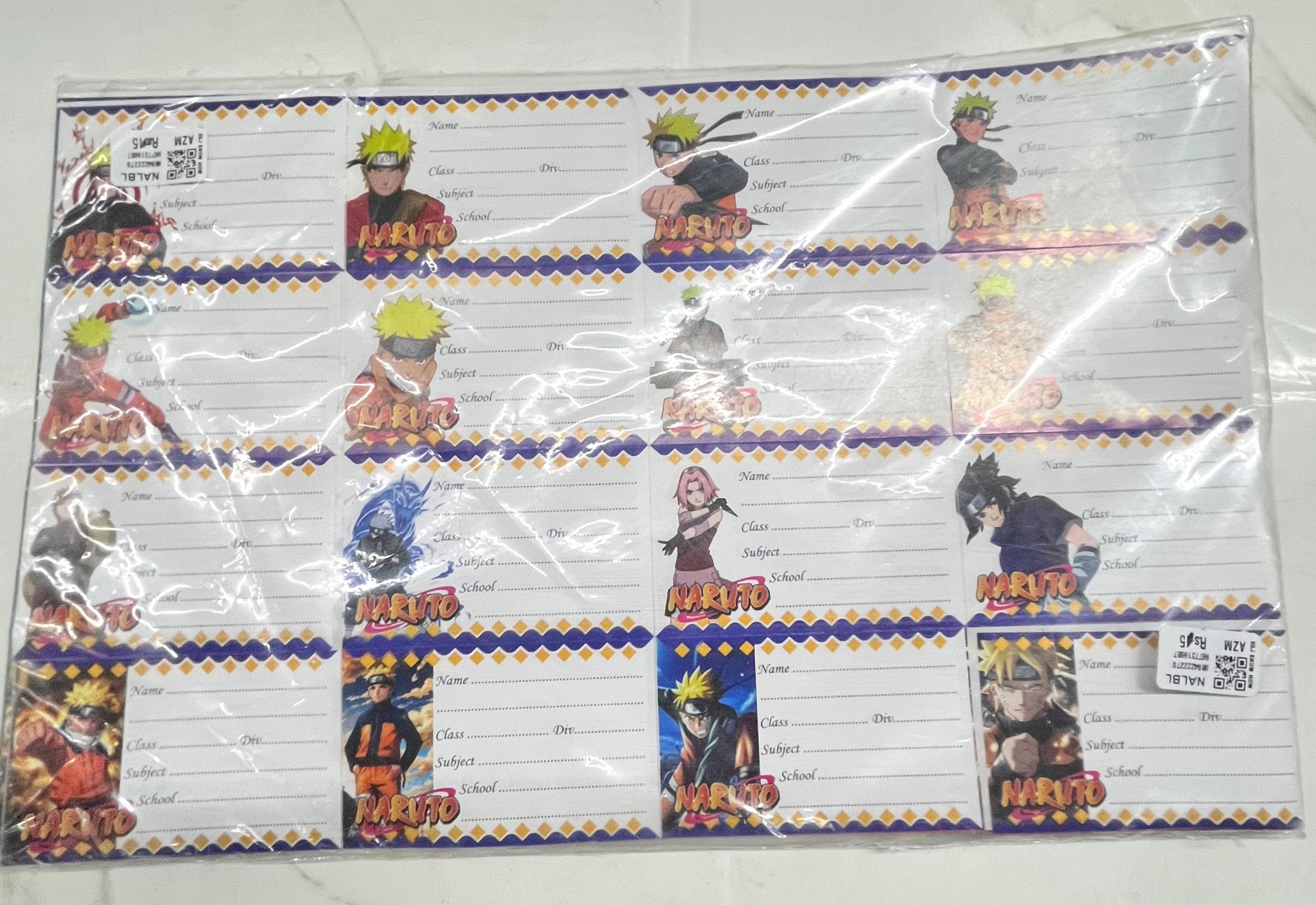 note book label sticker-6piece