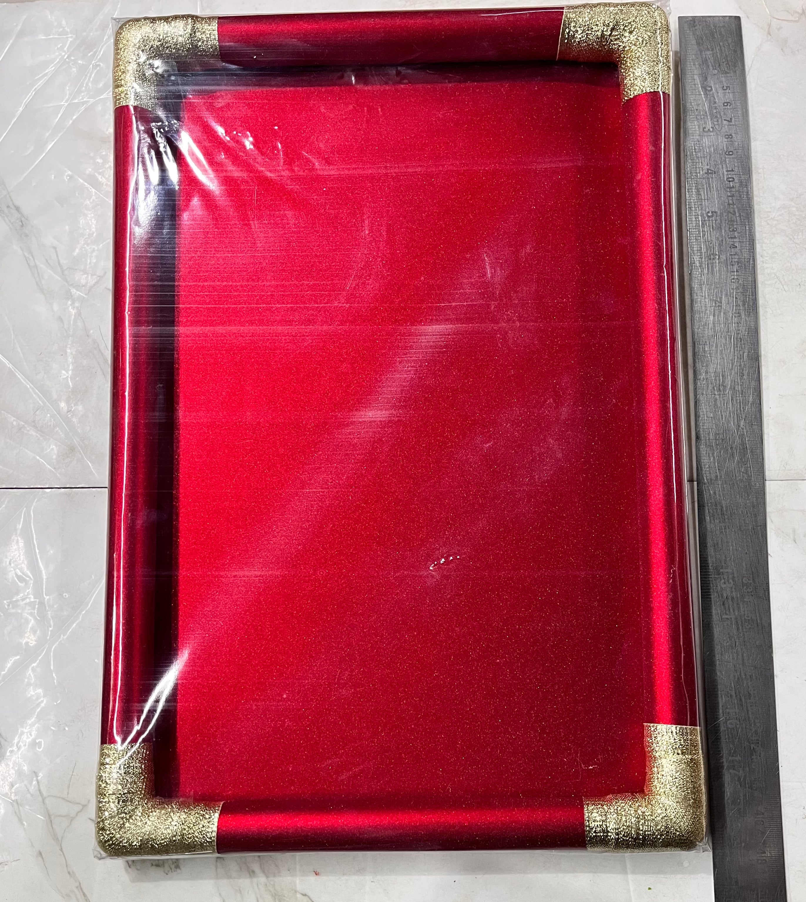 Rectangle tray 12x18inch assorted colours -1piece pack
