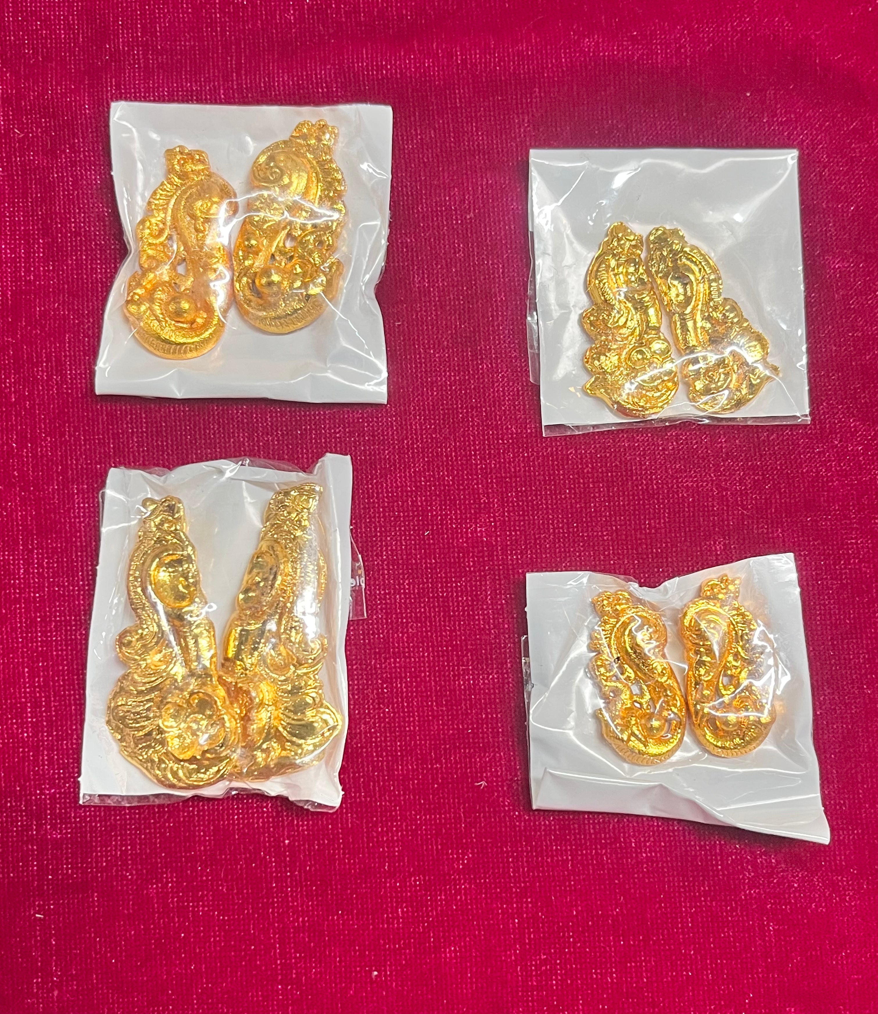 Karnapathakam gold cut earringsdifferent size available Goddoss jewelry-1piece pack
