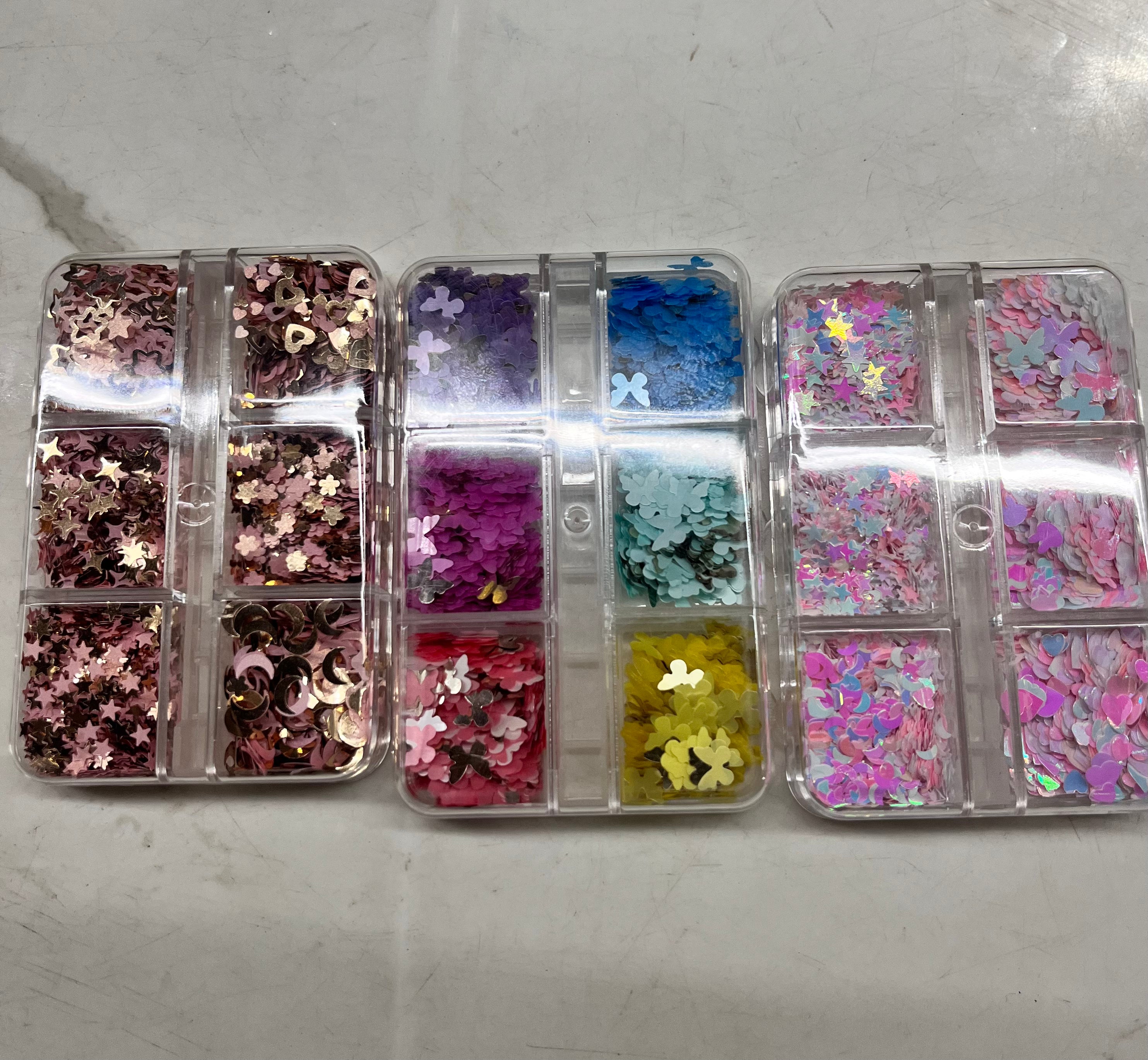Resin sequins-assorted shades -1piece