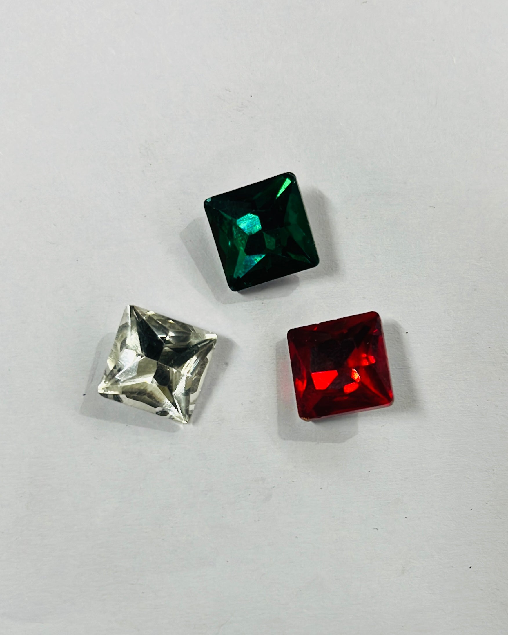 12x12-AD square Tanjore painting American diamond stone-5stones 1pack/3vibrant colours