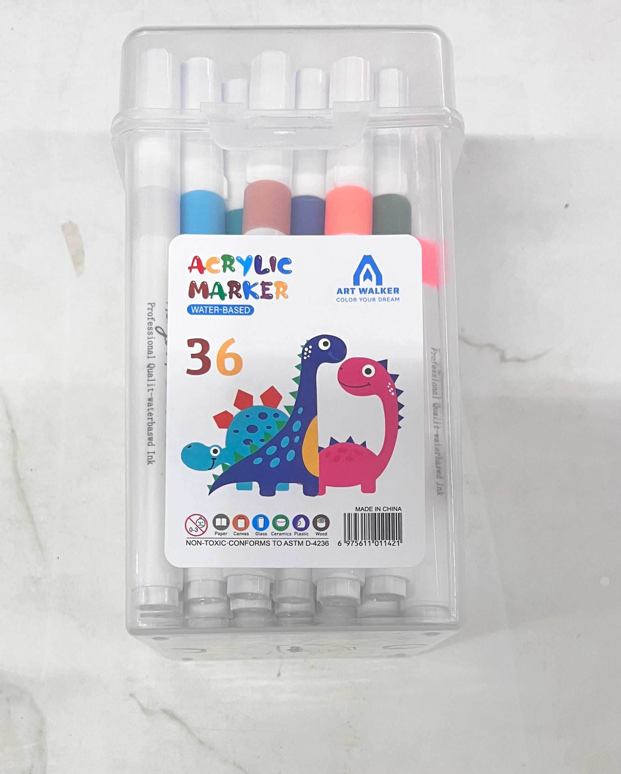 Acrylic paint marker water based vibrant colours 36-120 shades/ 1pack