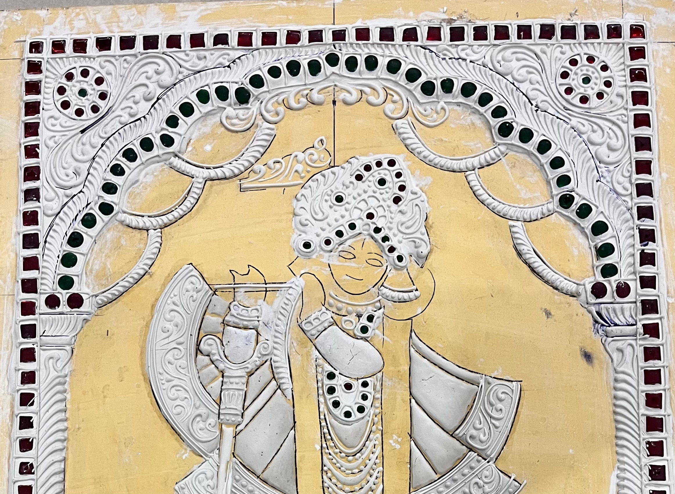 Isckon Krishna Tanjore Muck Board 12x15 -1Board(15 days delivery time)