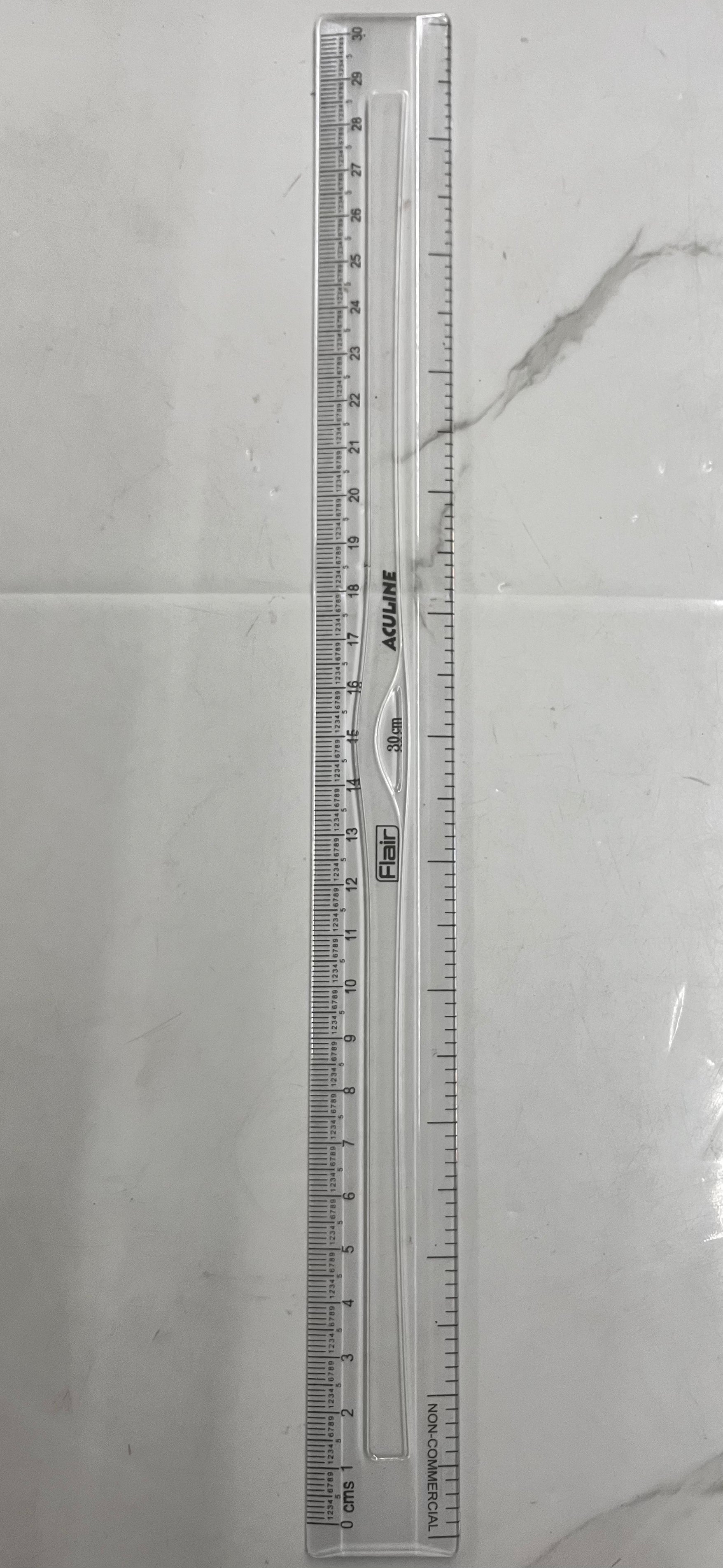 Transparent scale- 30cm-10piece pack