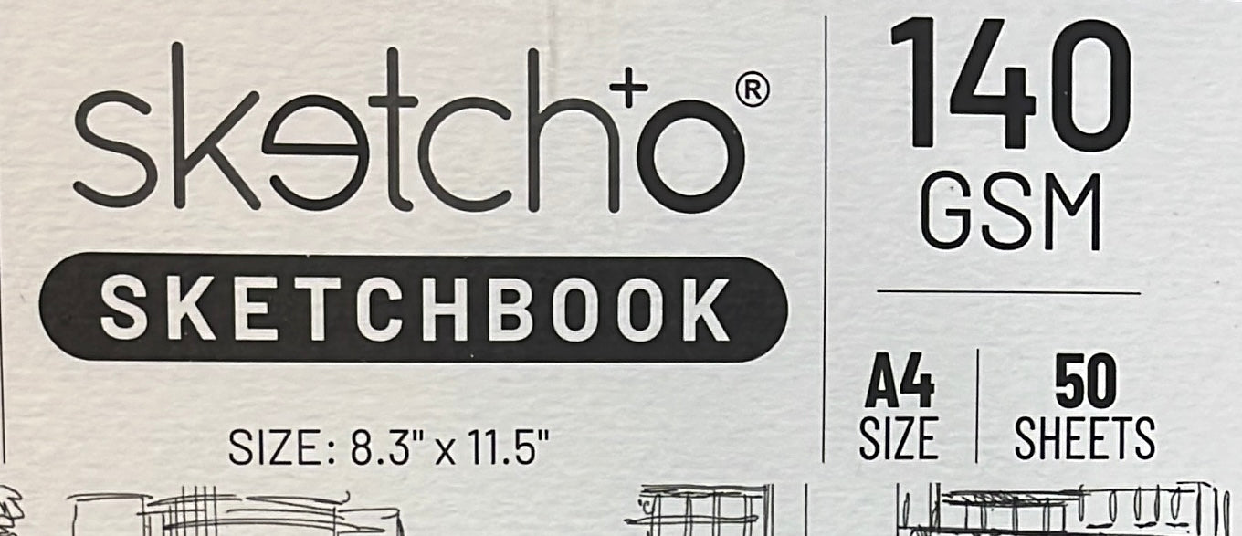 Sketcho sketchbook 140gsm 50sheets -1pack (A4&A6) available