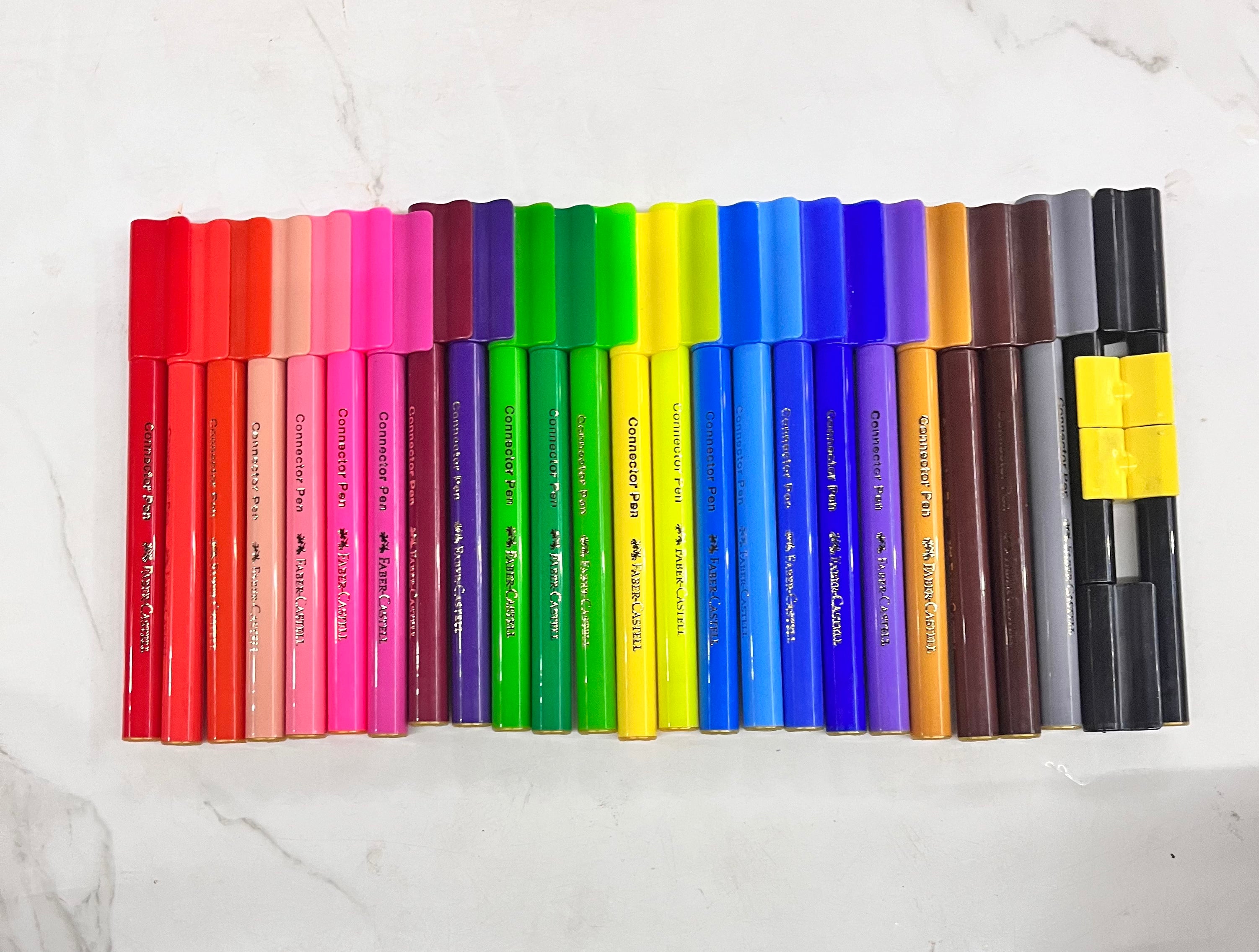 Faber castell connector pens -1pack different 3 shades