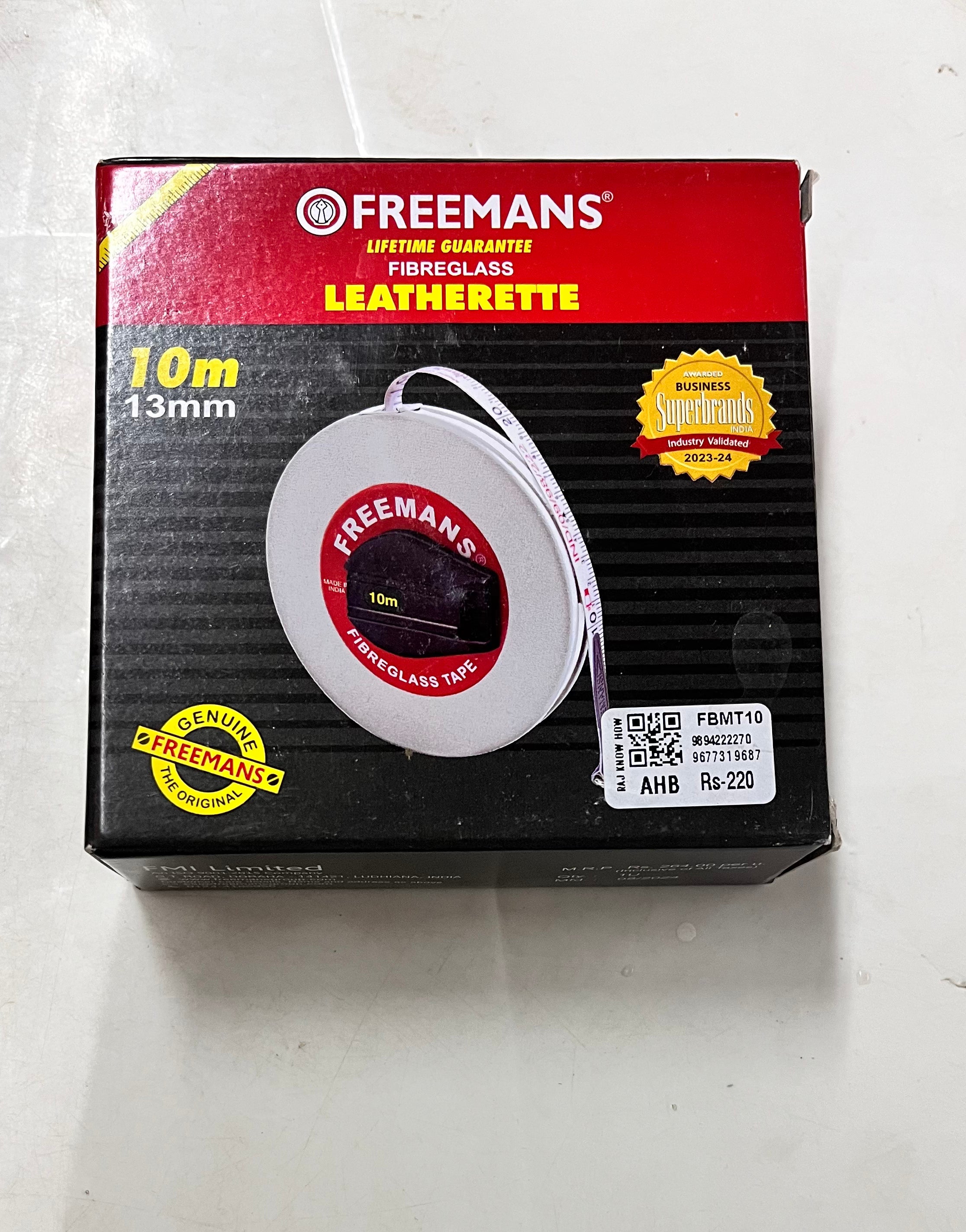 Freemans basic measuring tape different sizes in a 1pack