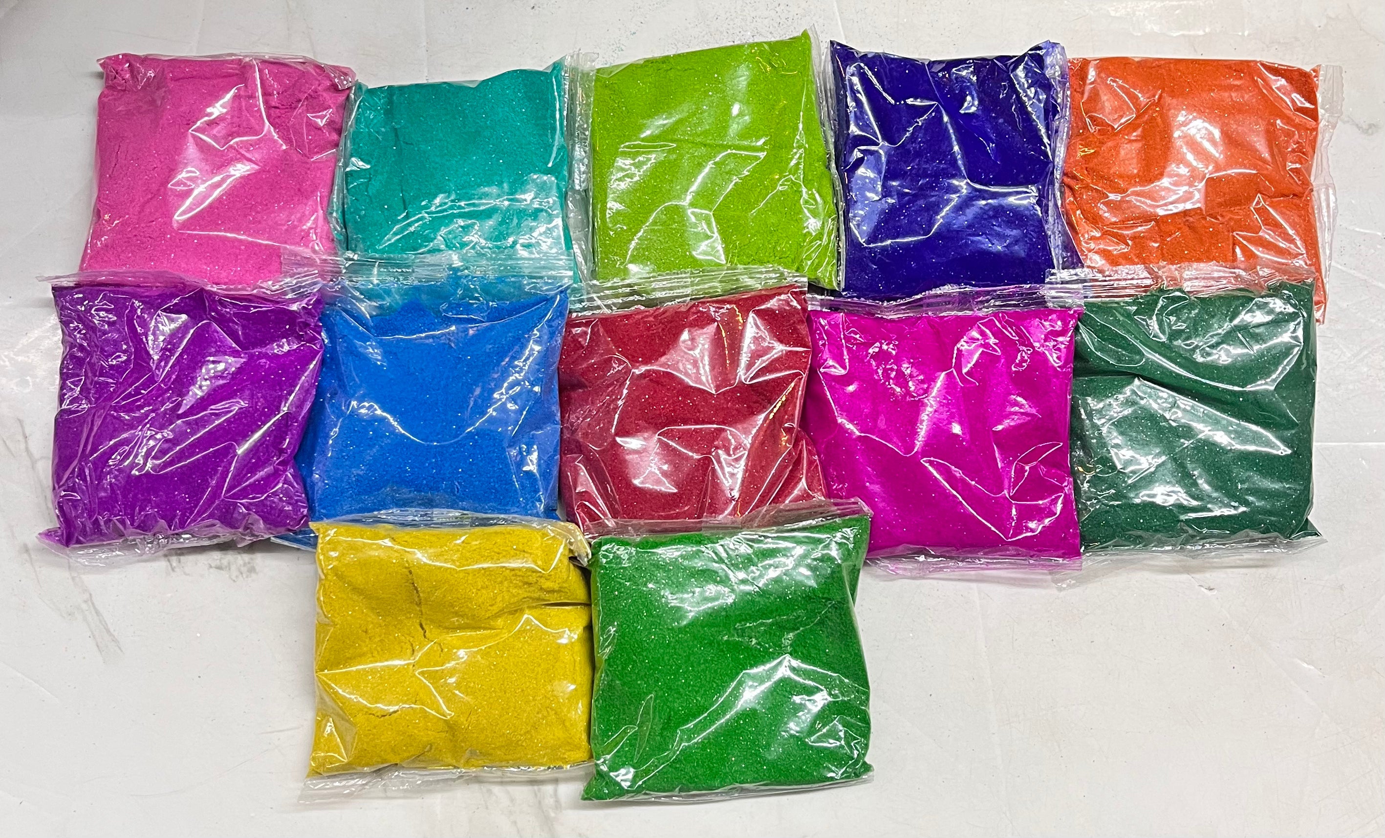 Rangoli powder 12colour set -1pack 100 g each