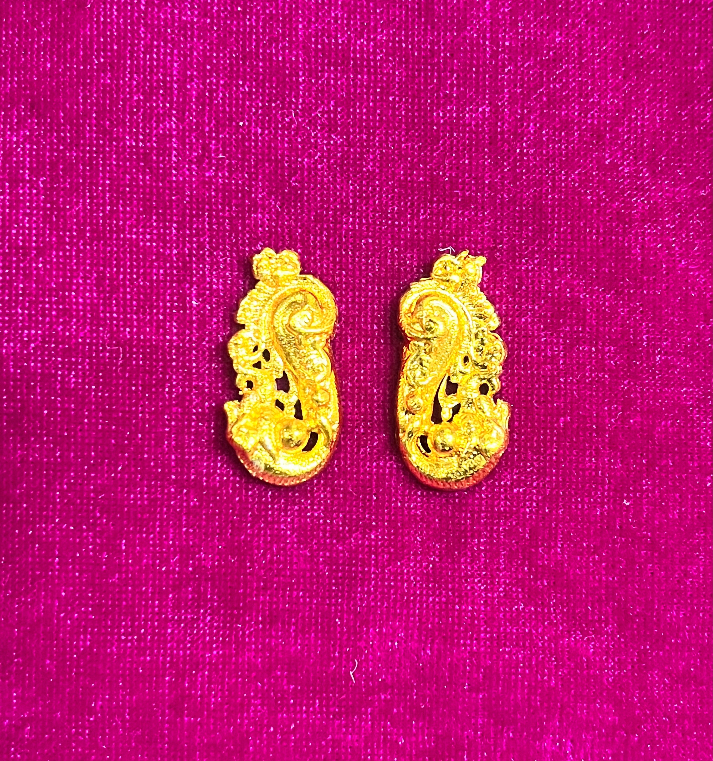 Karnapathakam gold cut earringsdifferent size available Goddoss jewelry-1piece pack