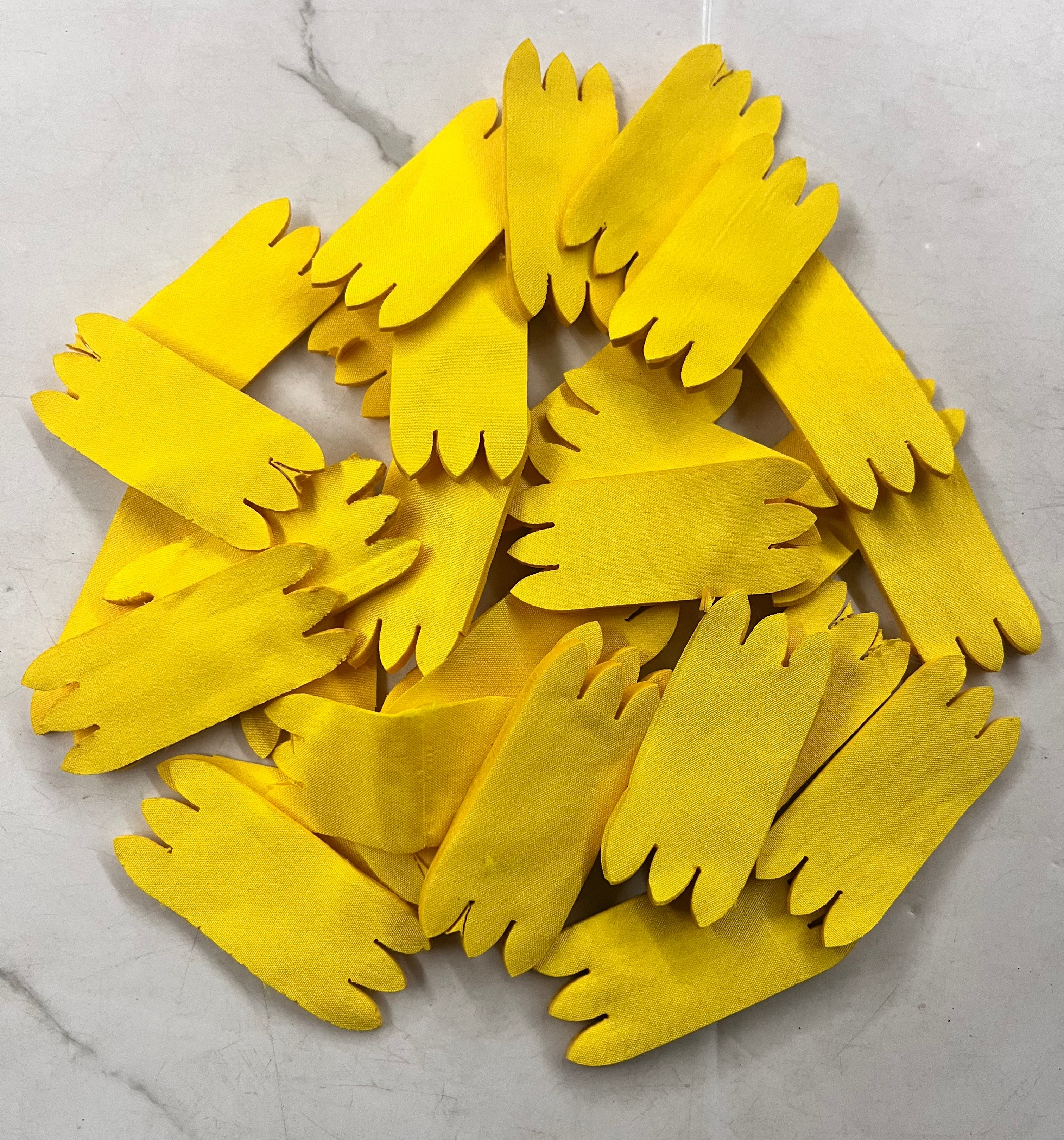 Lemon yellow  Flower cloth petal