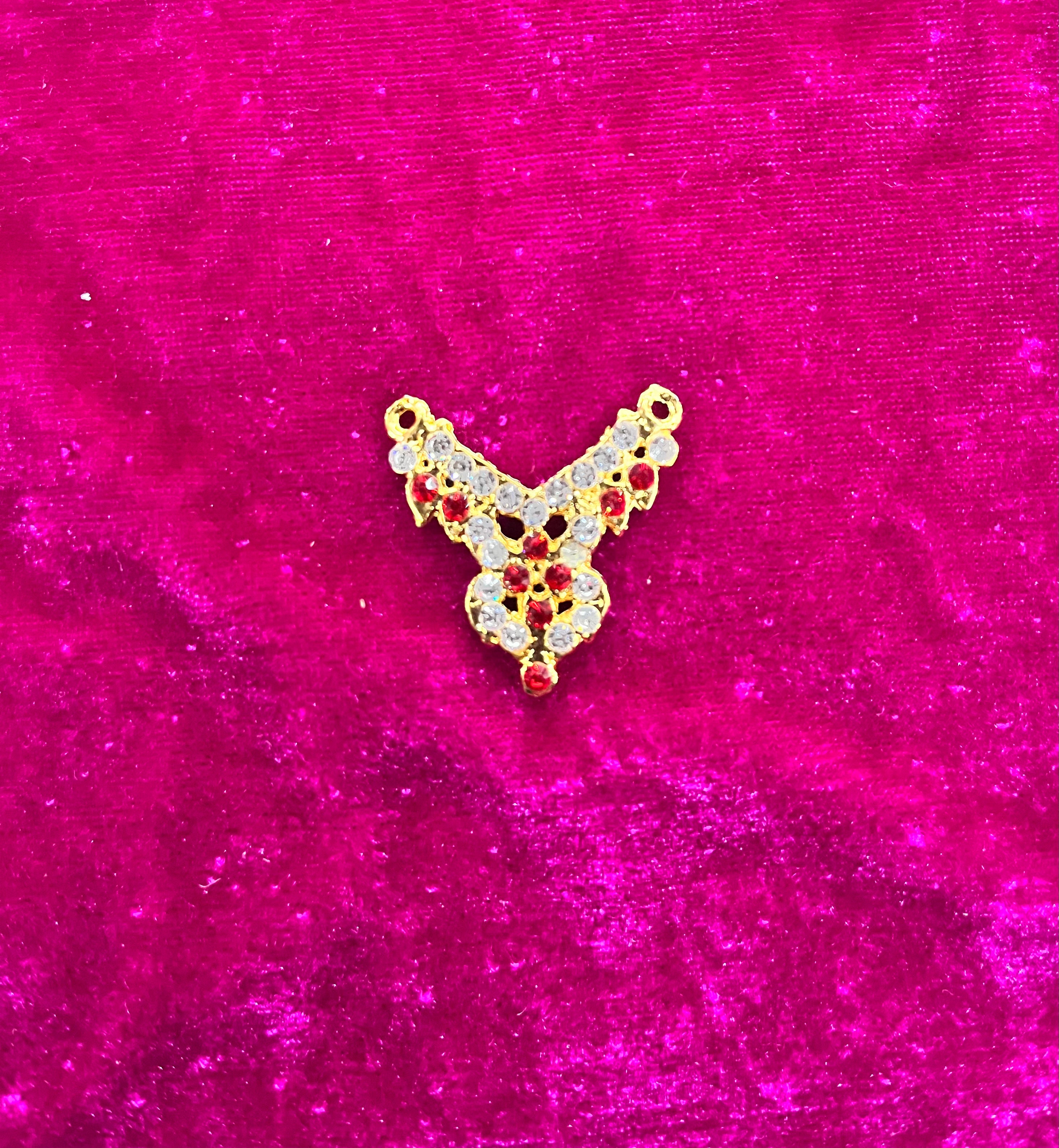 Necklace mini stone red -NLMSR Goddess jewelry-1piece assorted designs
