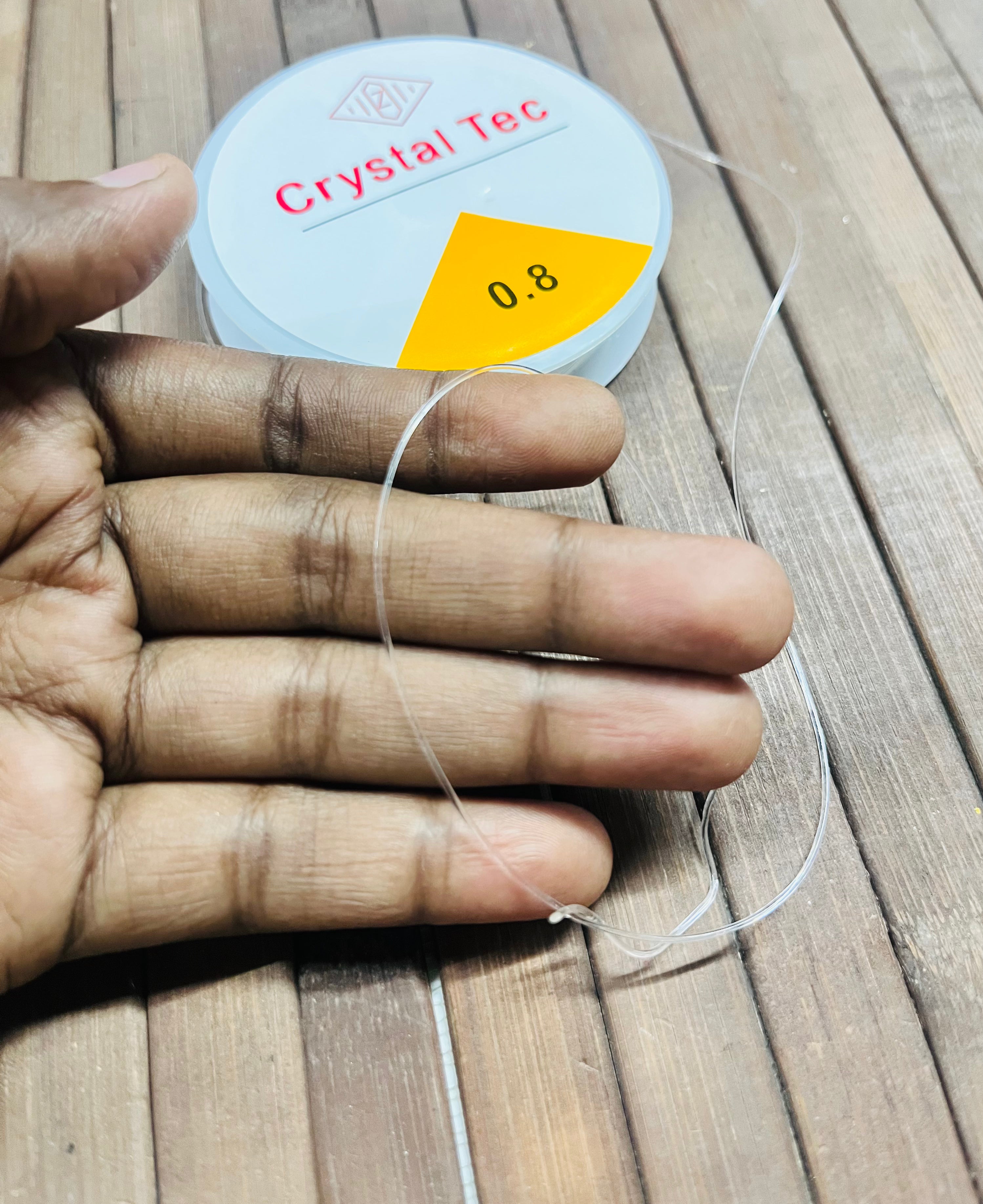 Bracelet elastic wire-2piece 5 meter roll -0.8