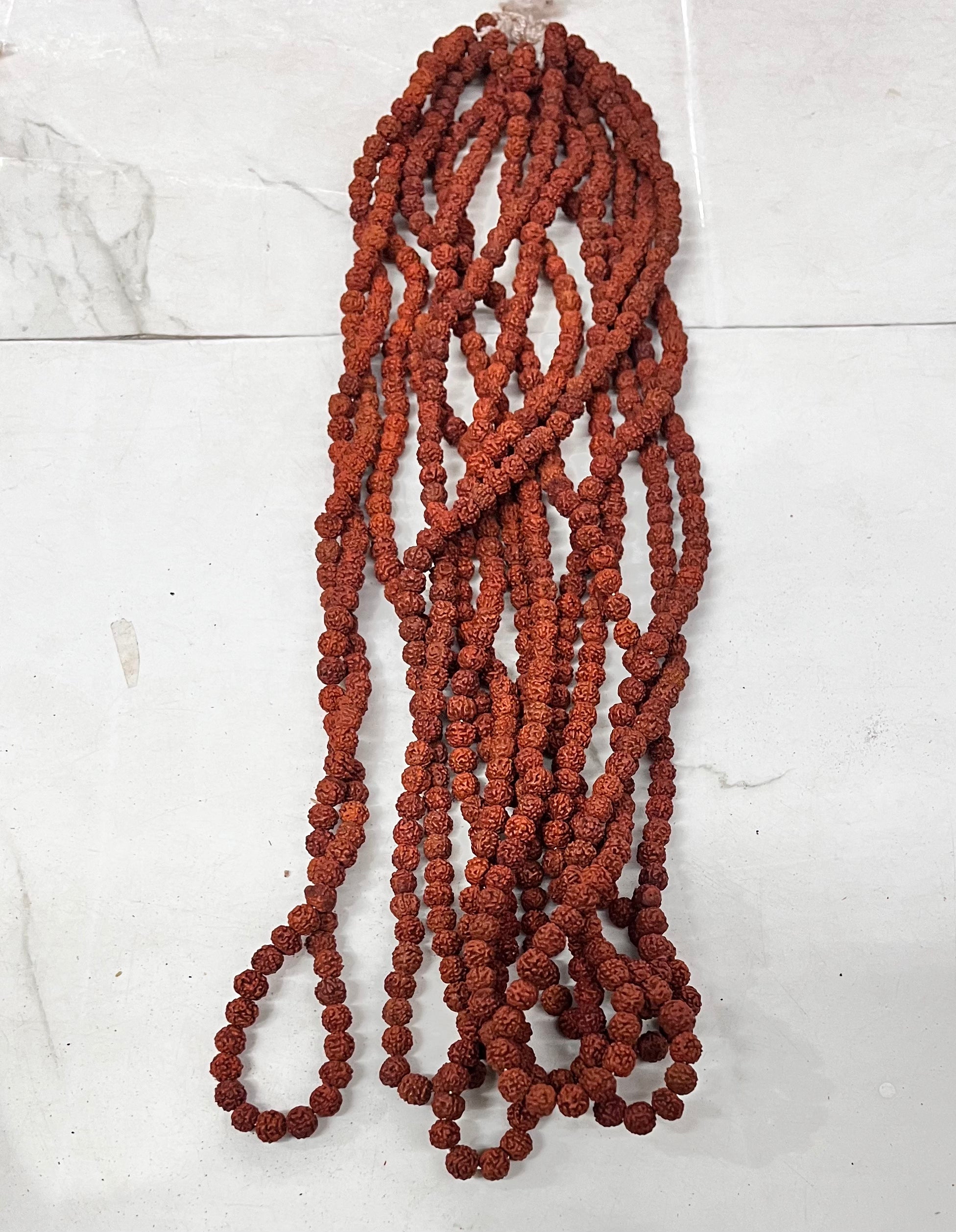 Rudraksha mala wooden beads 72 piece per line