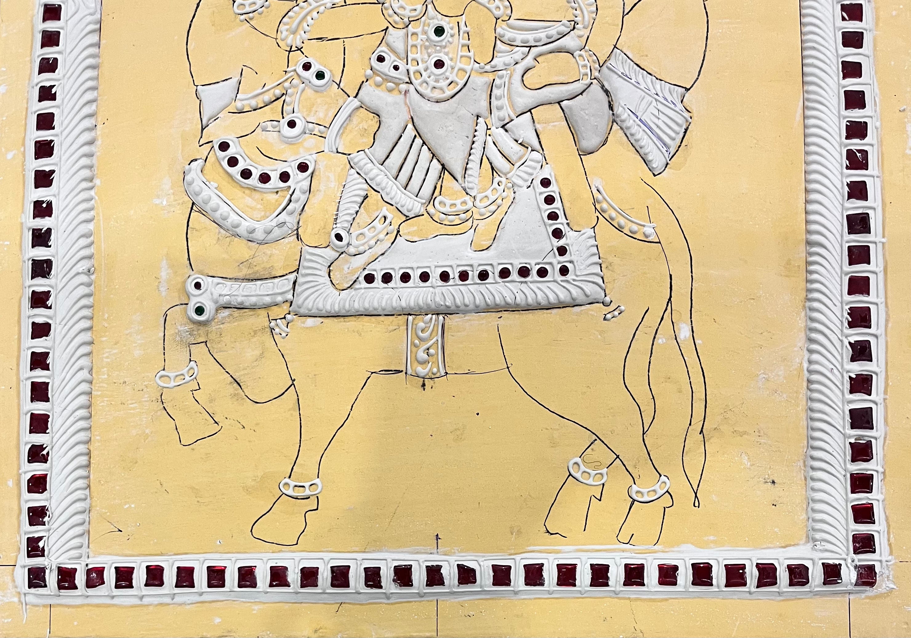 Vrishabha rudar Tanjore Muck Board 12x15 -1Board(15 days delivery time)