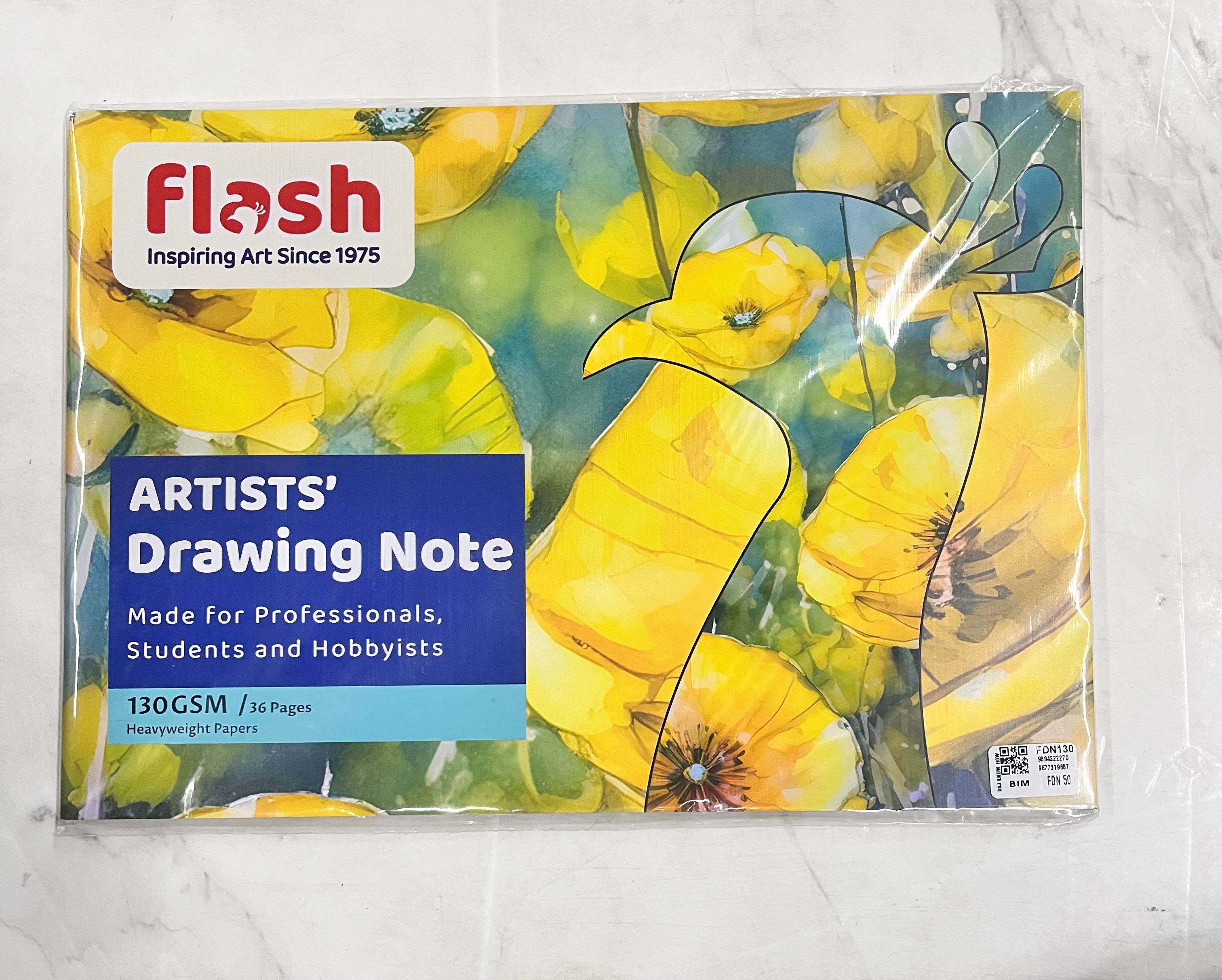 Flash artist drawing note 130gsm/36pages A4size-FDN130
