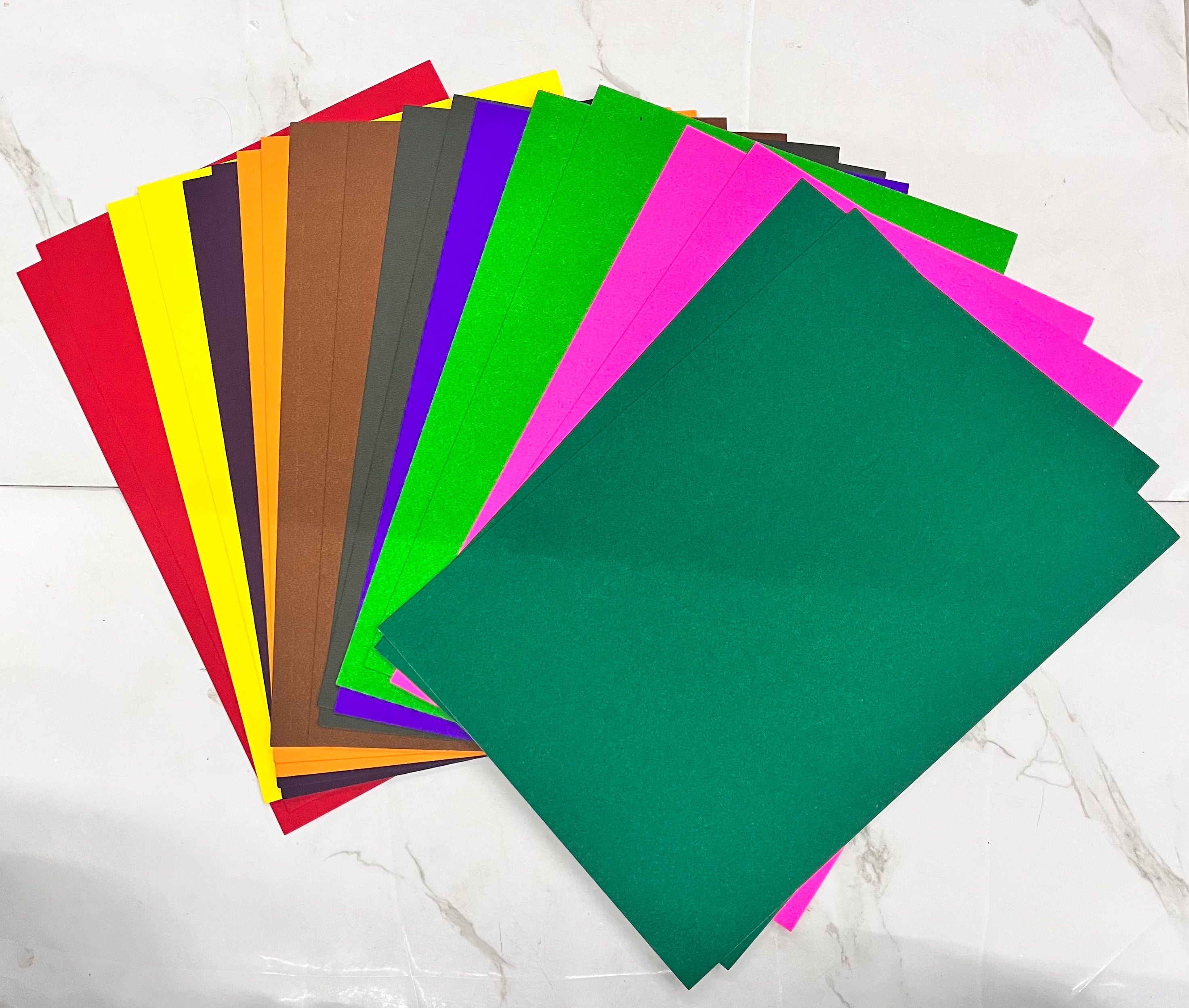 A4 plain card stock paper assorted colours 20sheets-A4CSP