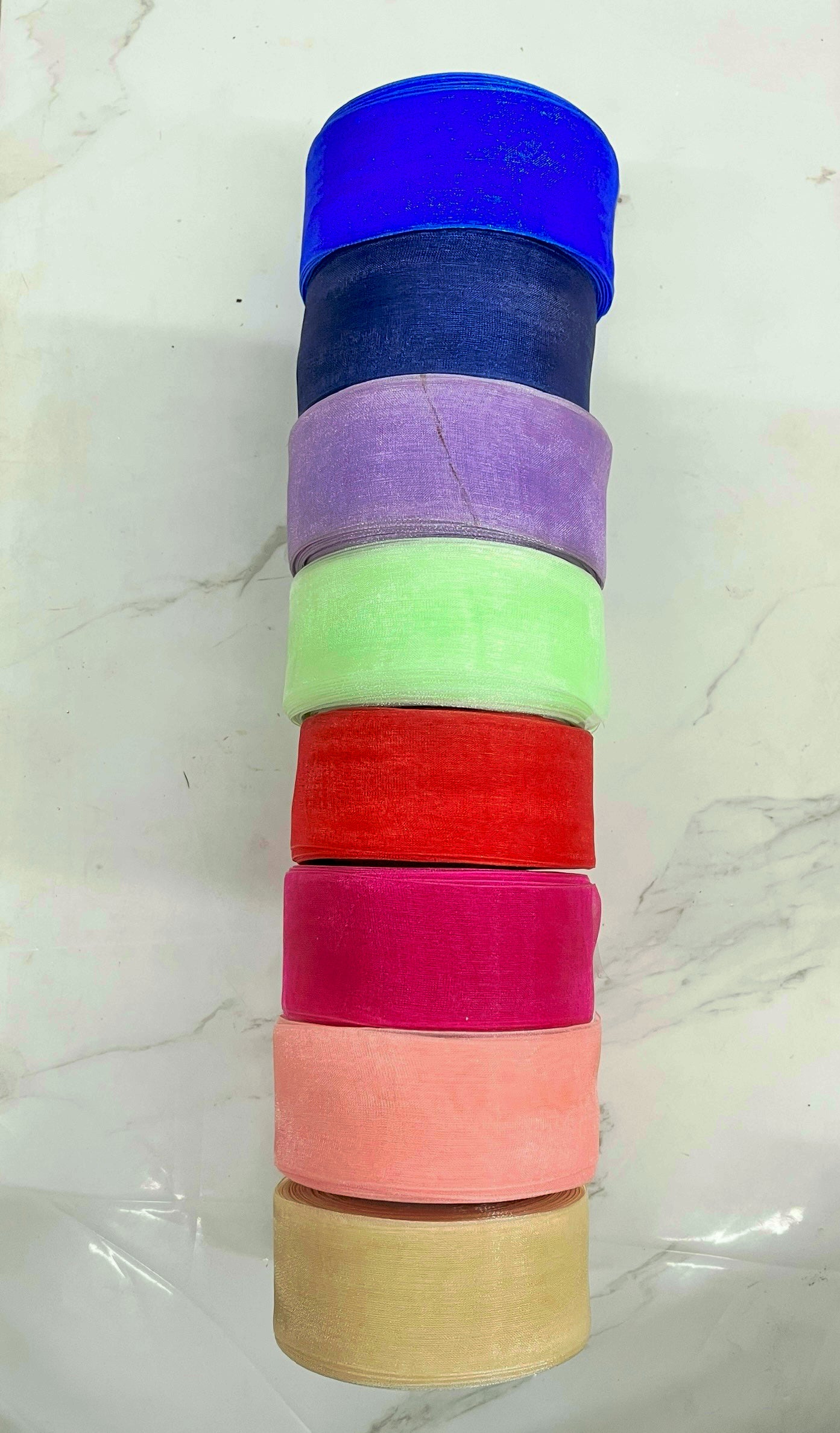 Organza Ribbon 1.5inch 10 meters -Assorted colours