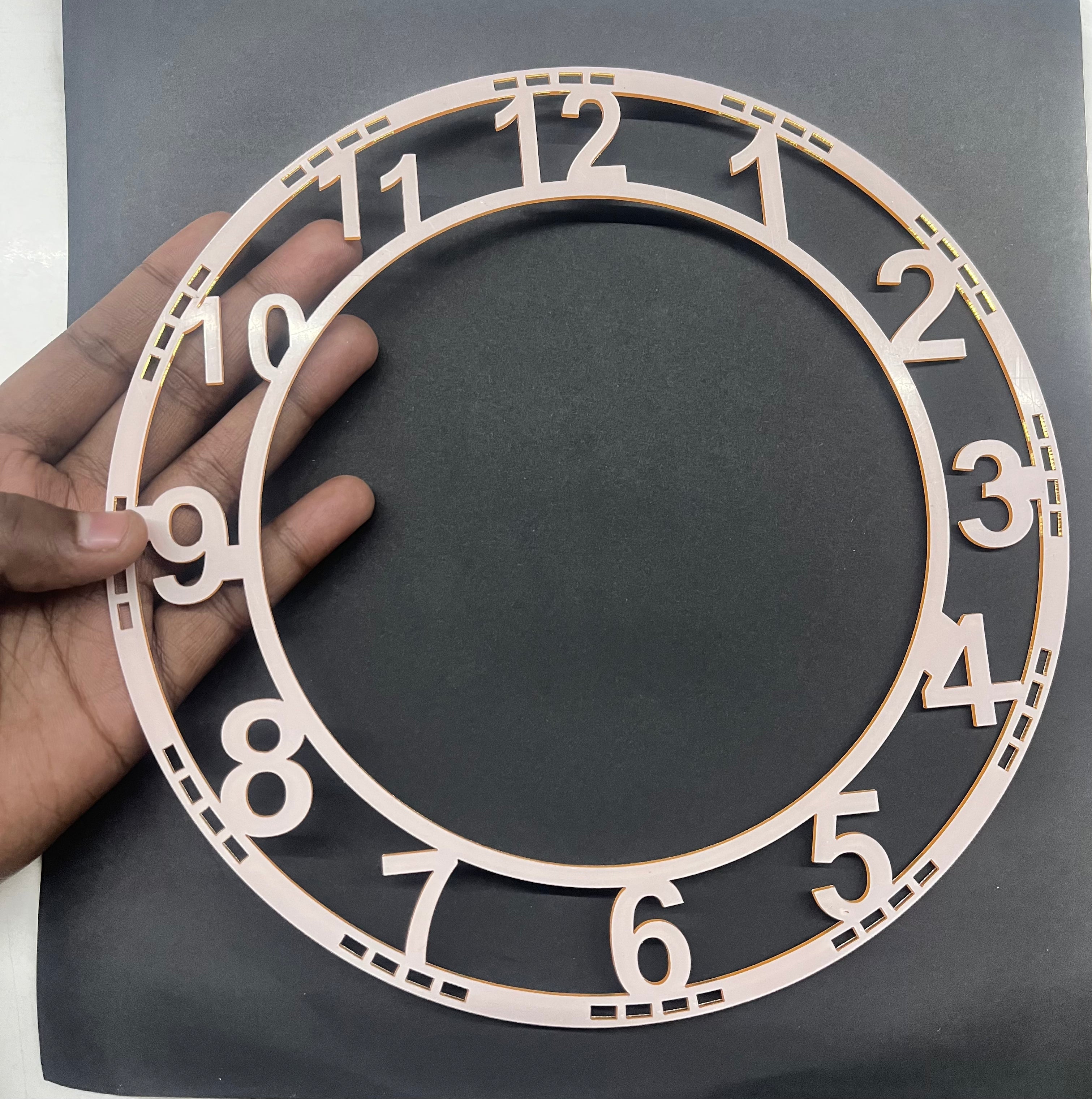 Acrylic clock number-8inch