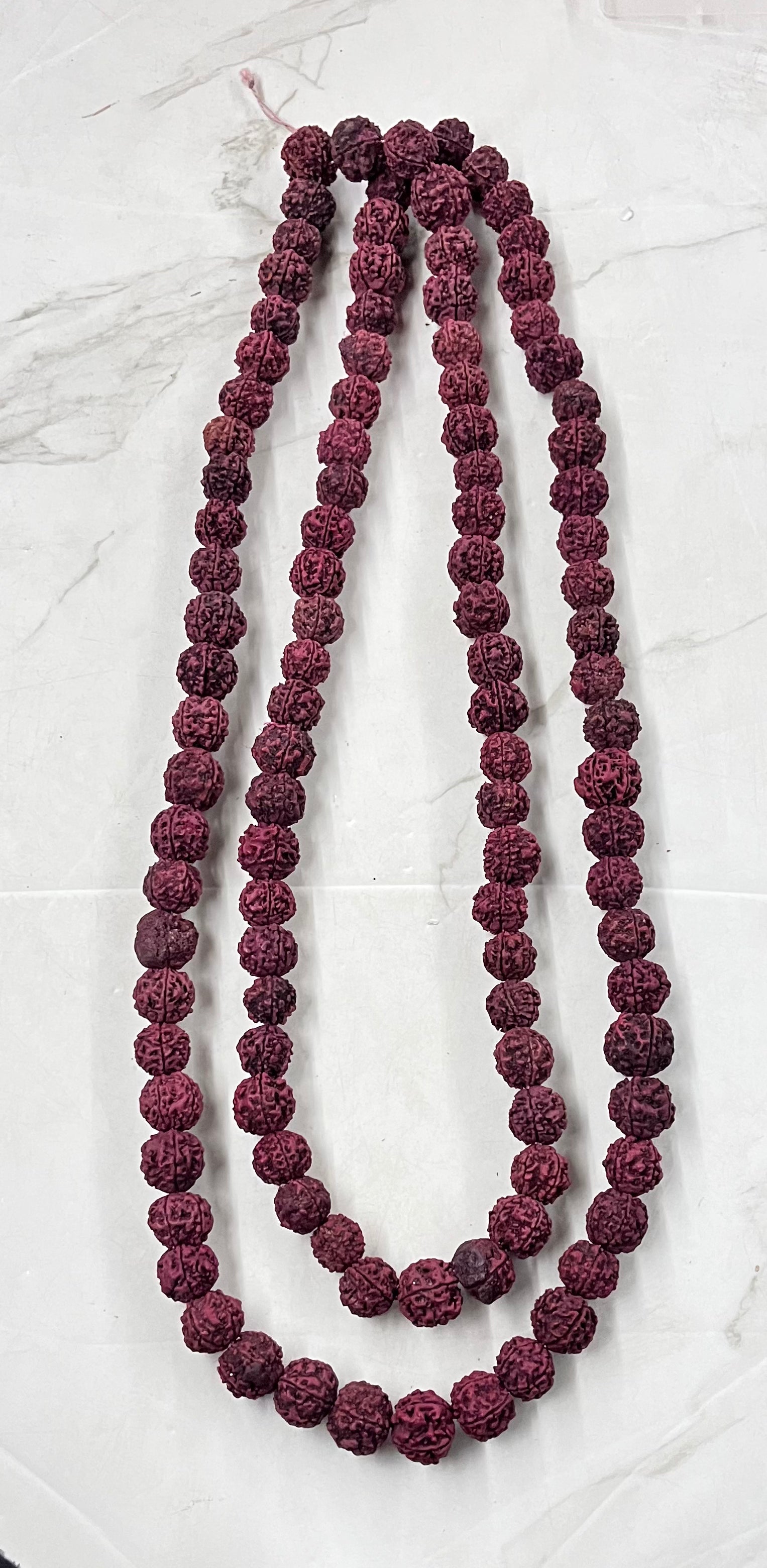 Rudraksha mala wooden beads 100 piece per line -1pack