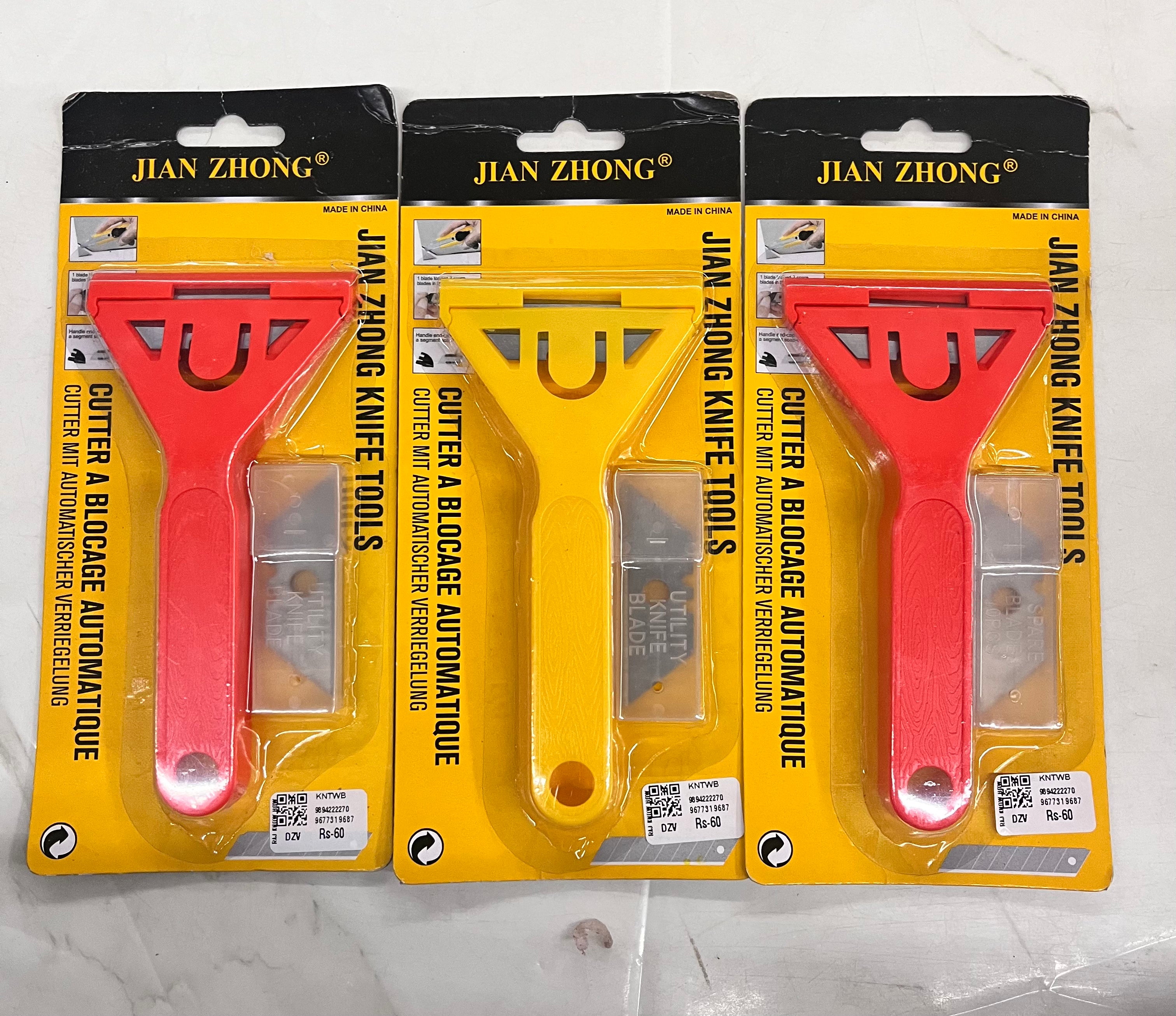 Jian zhong knife tools  with spare blades 10pc- 1 set-KNTWB